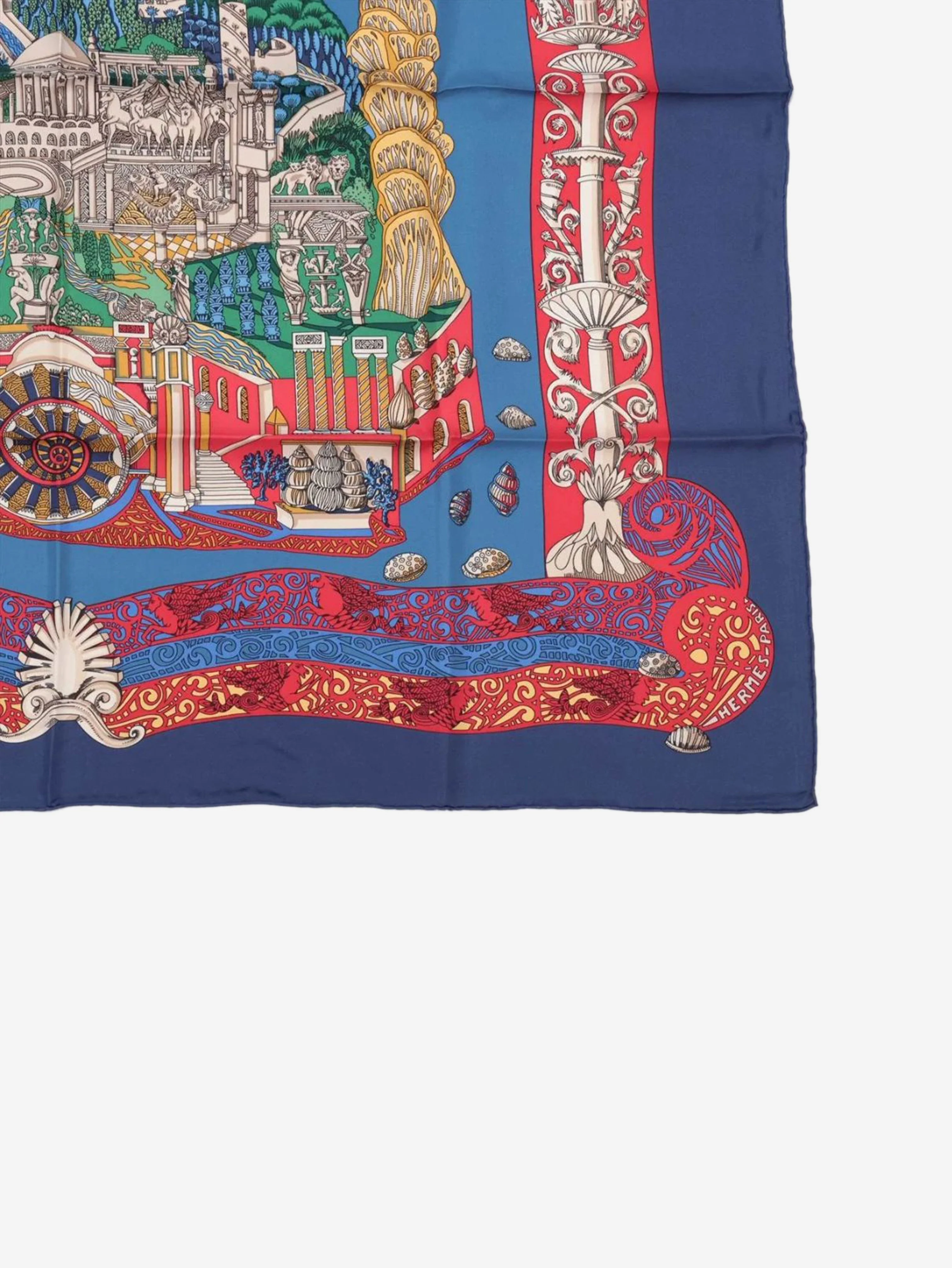 Blue Atlantic silk scarf - Image 4