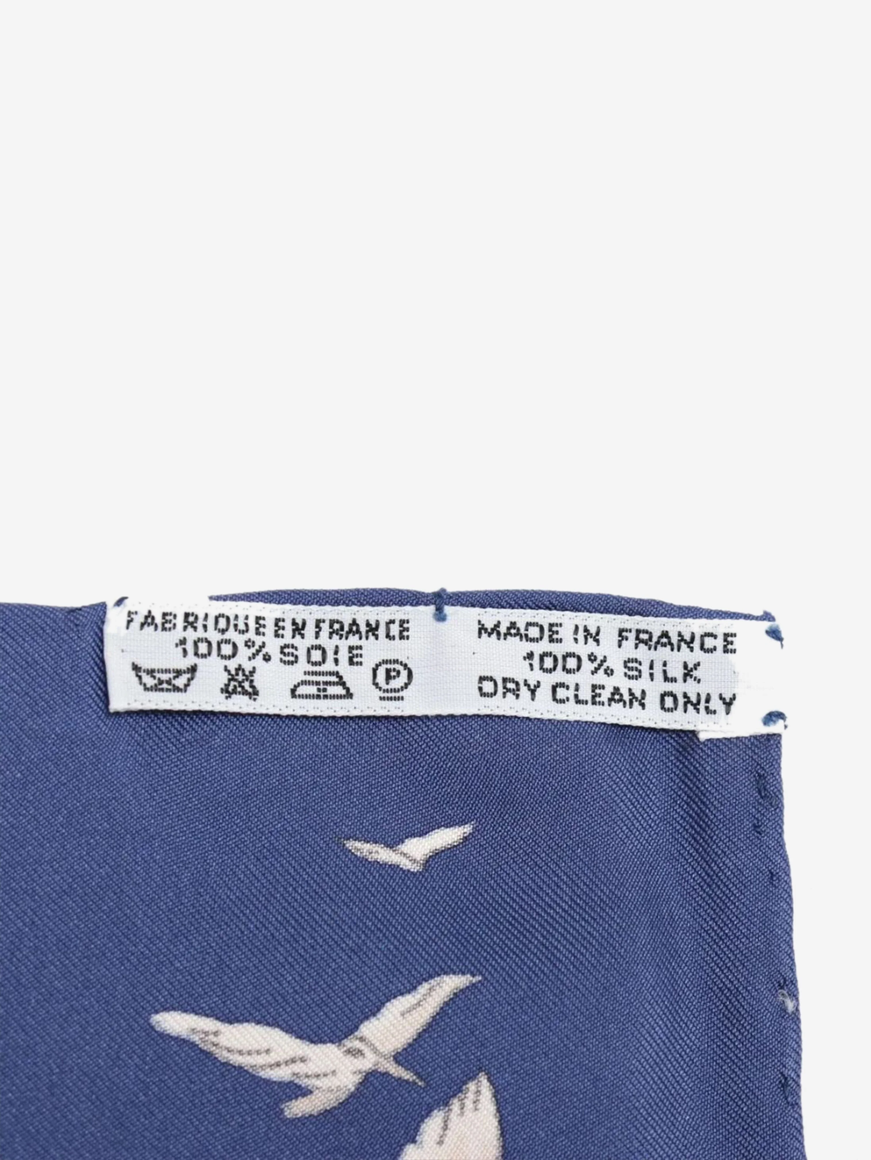 Blue Atlantic silk scarf - Image 5