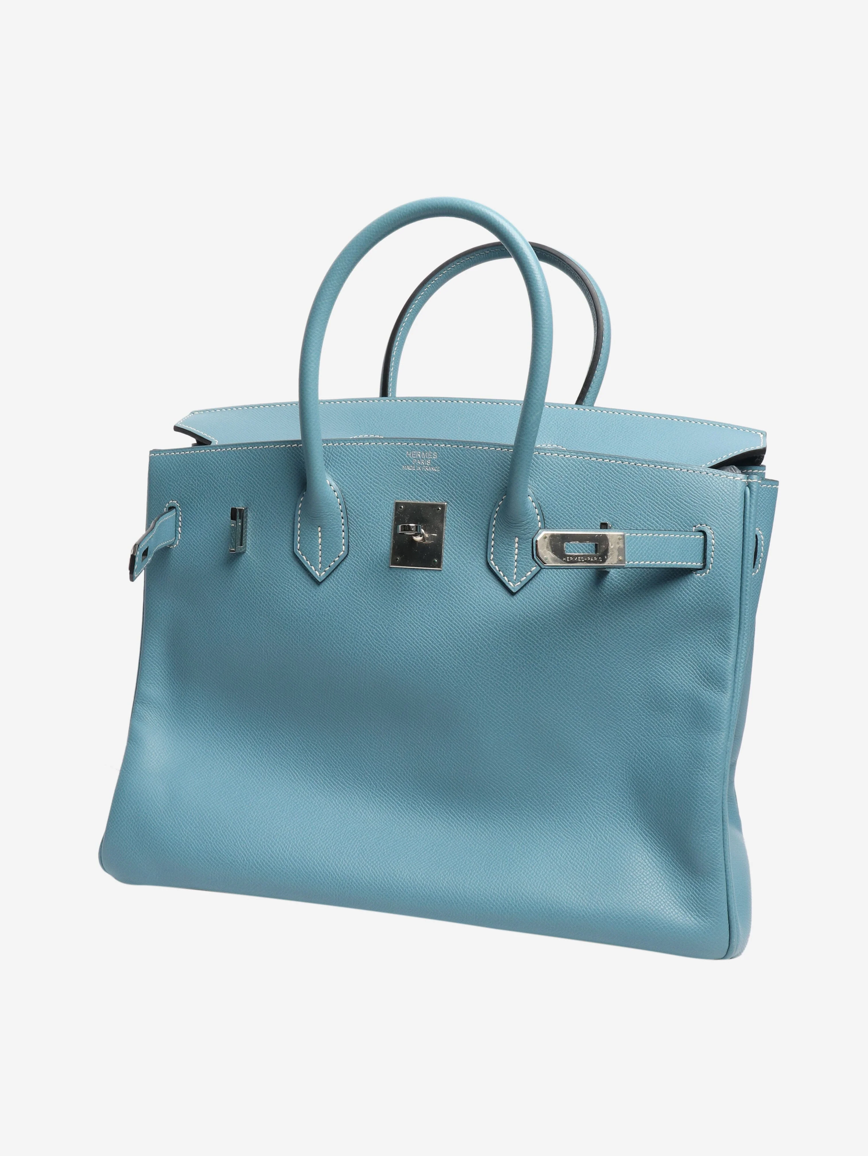 Blue birkin 35 epsom leather - Image 2