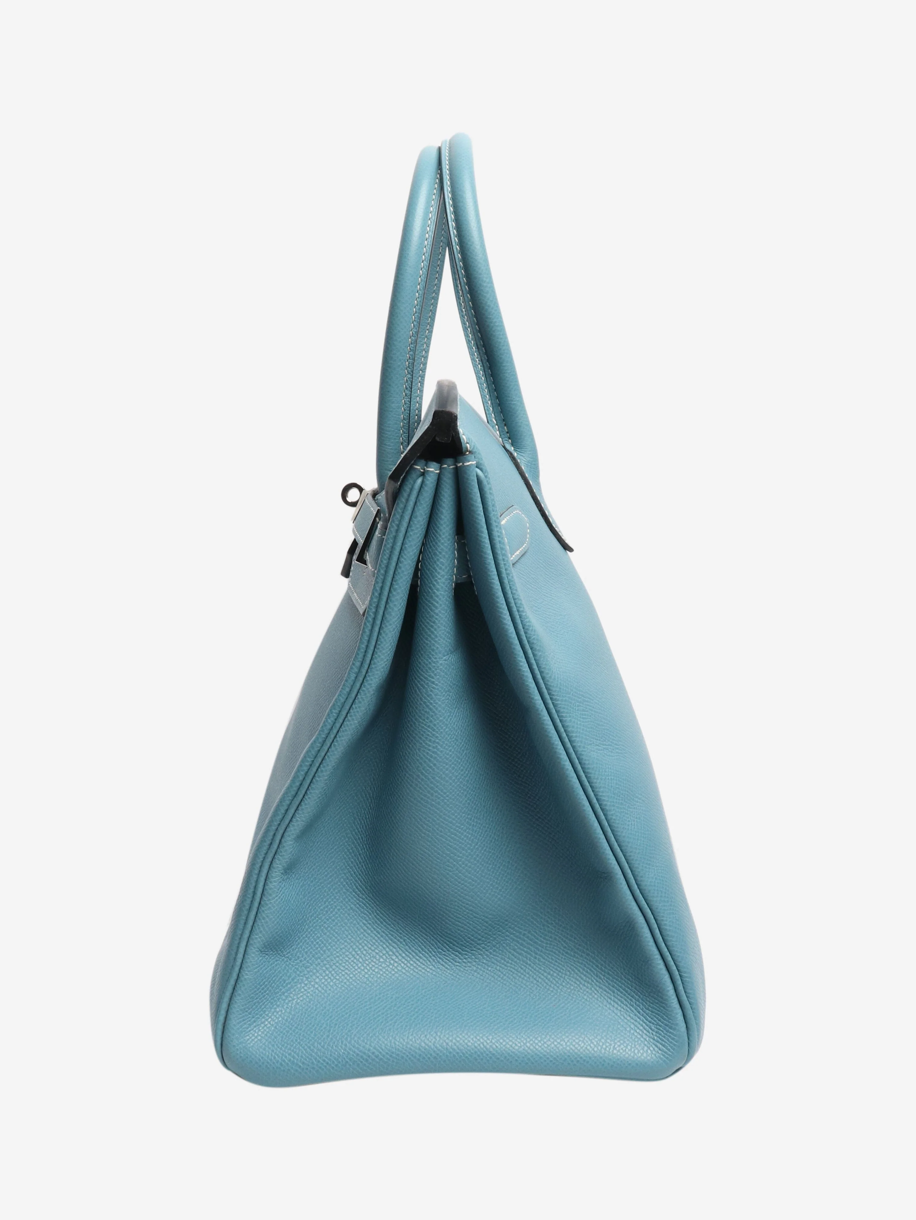 Blue birkin 35 epsom leather - Image 3
