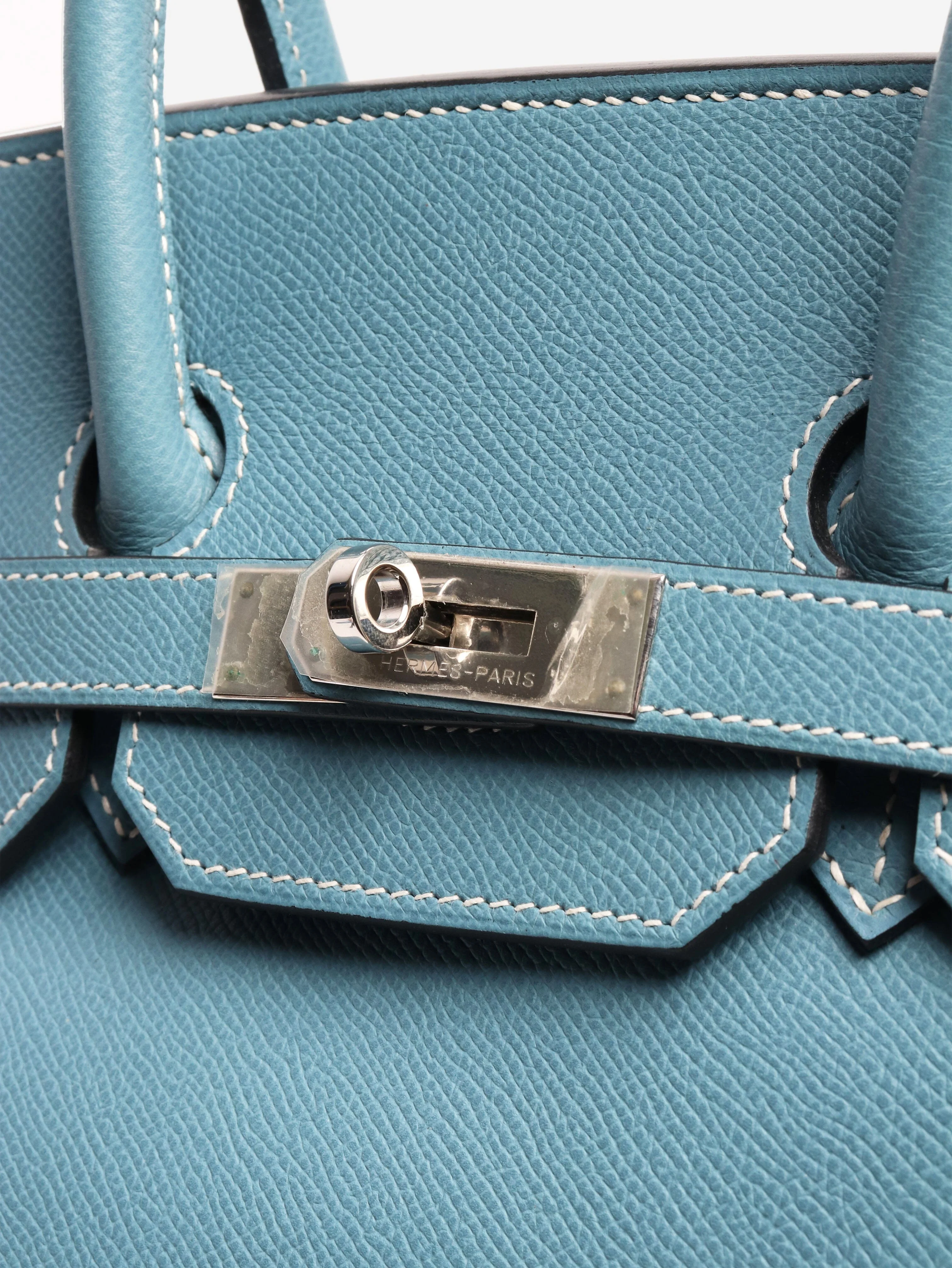 Blue birkin 35 epsom leather - Image 6