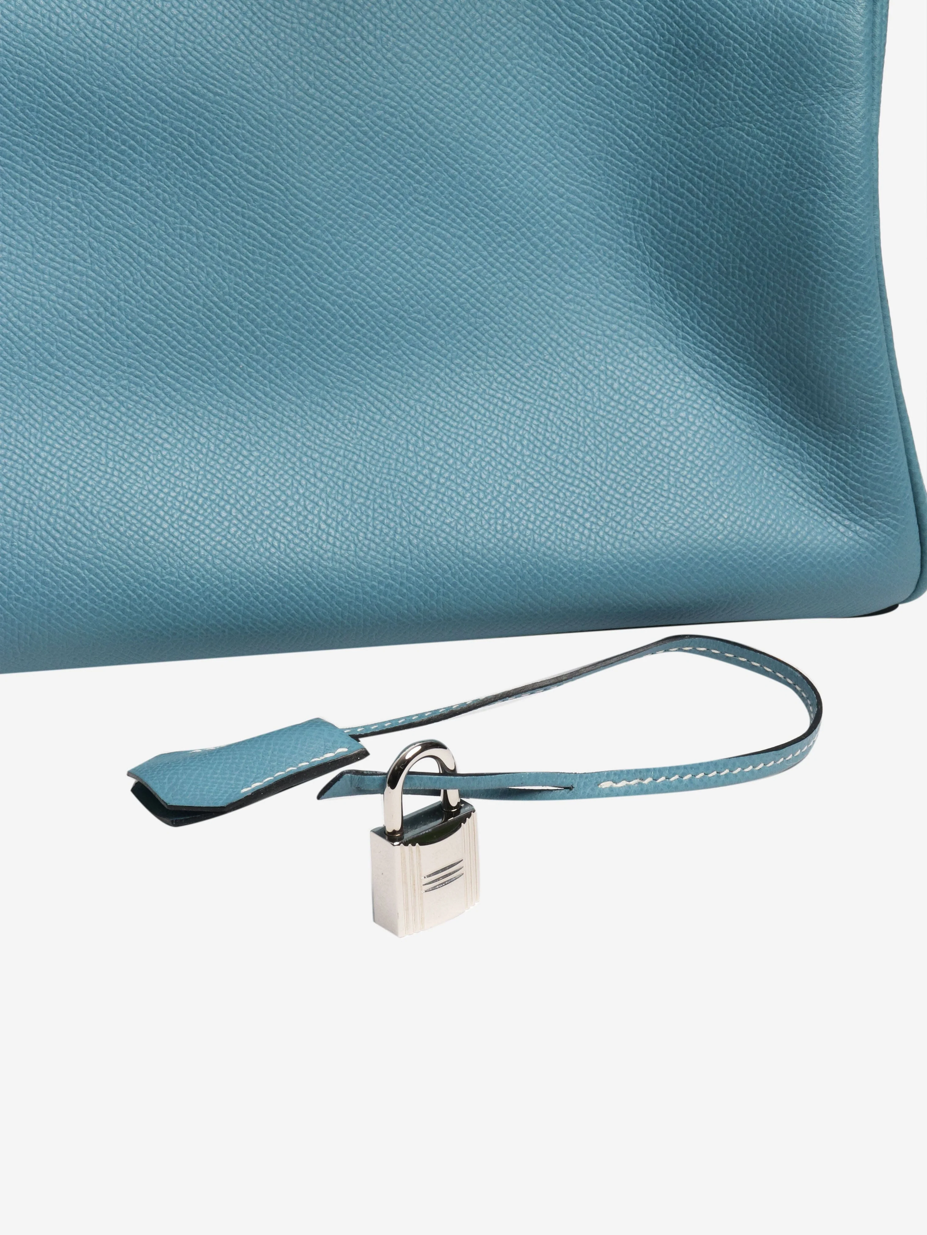 Blue birkin 35 epsom leather - Image 8