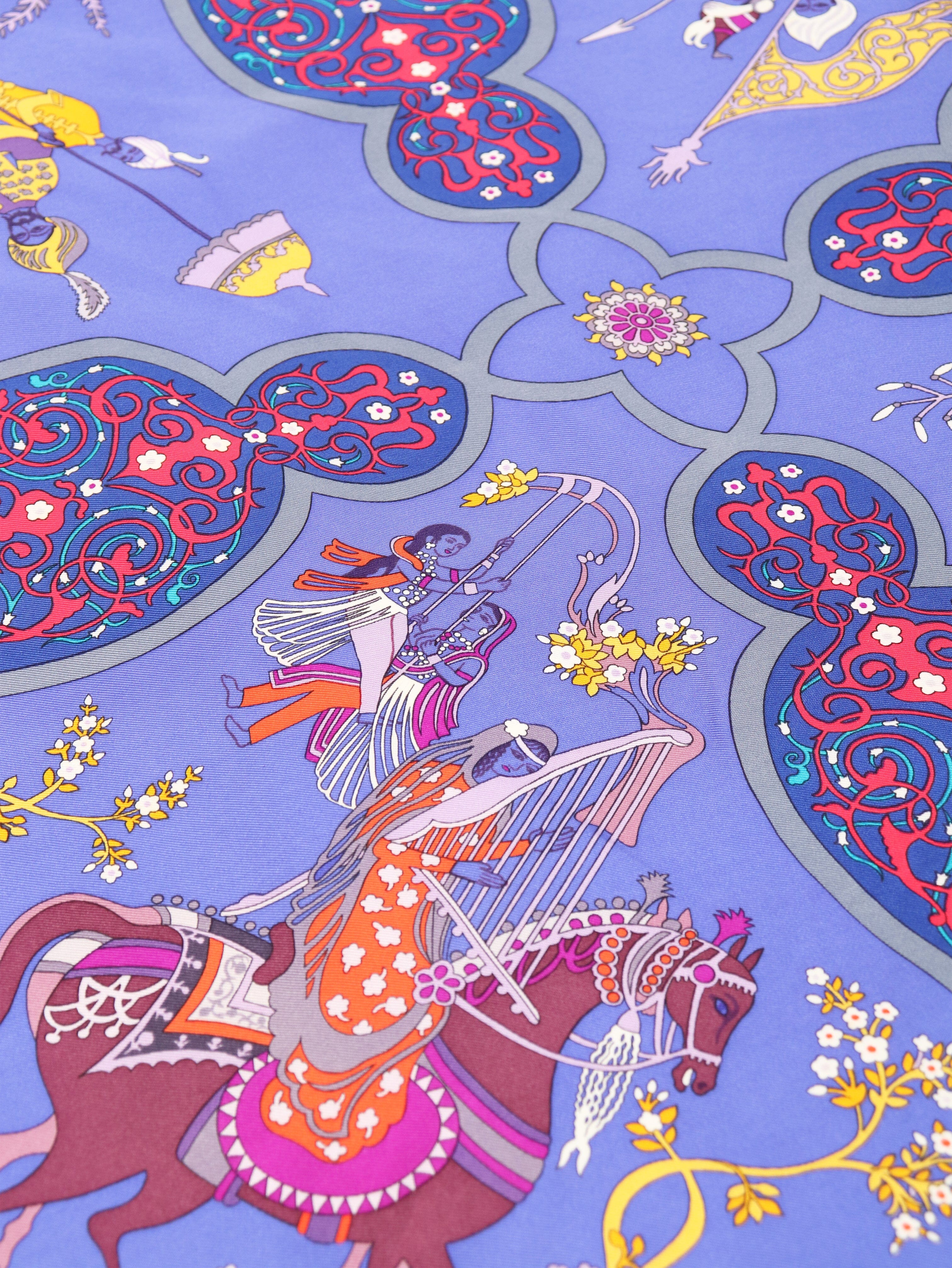 Blue Poesie persane scarf - Image 3