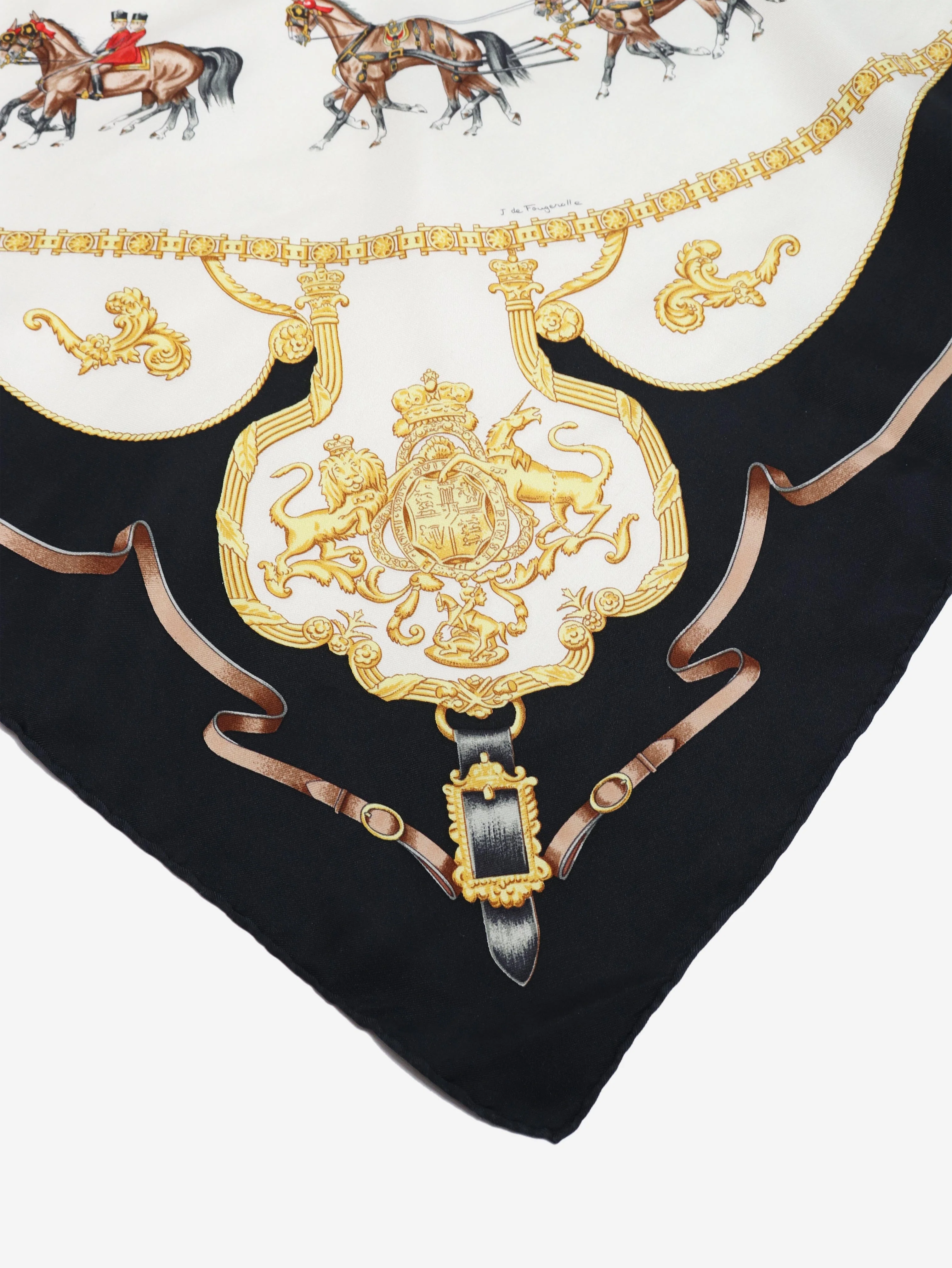 Cream The royal mews scarf - Image 2