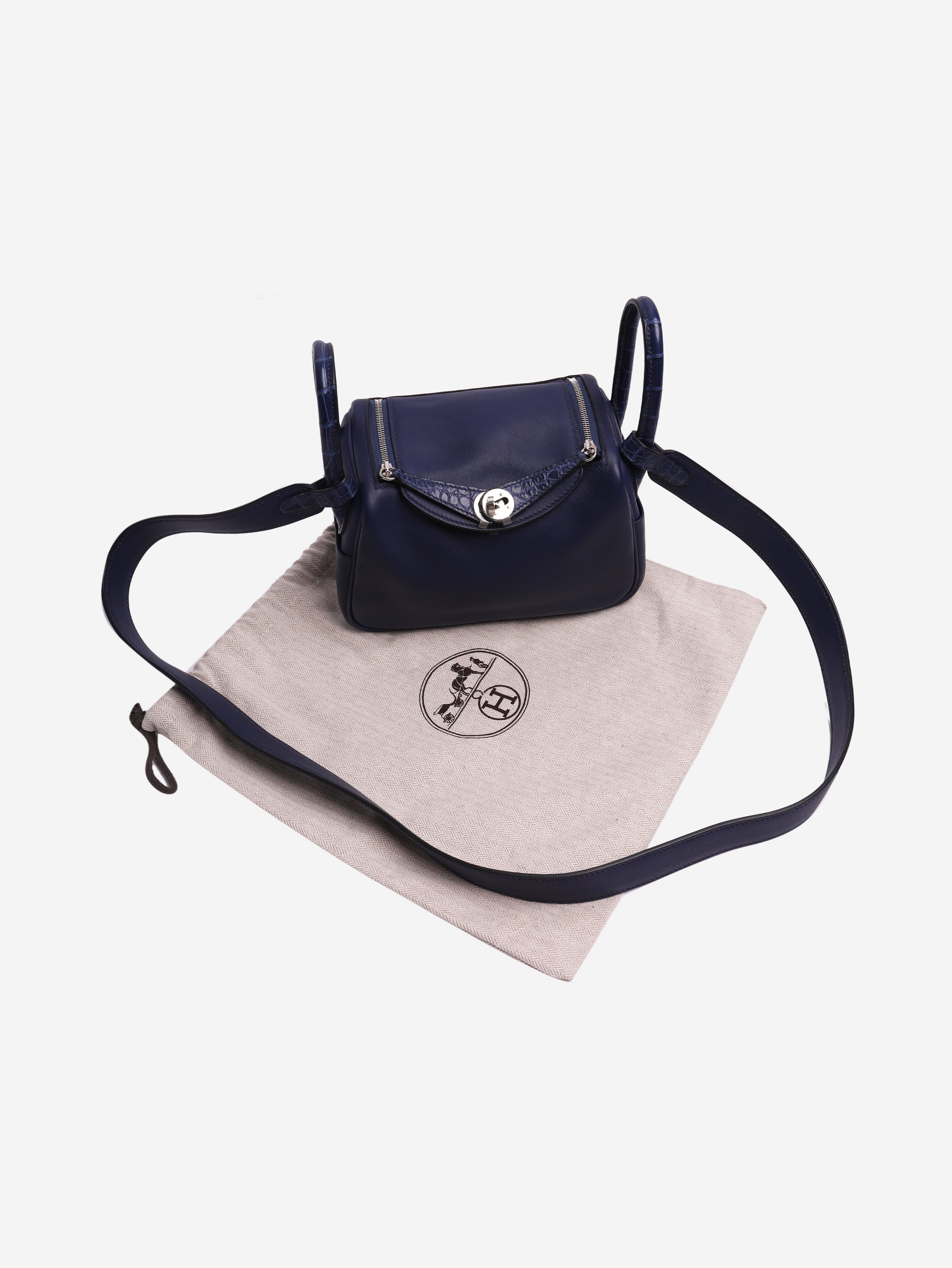 Dark blue Lindy mini bag - Image 5