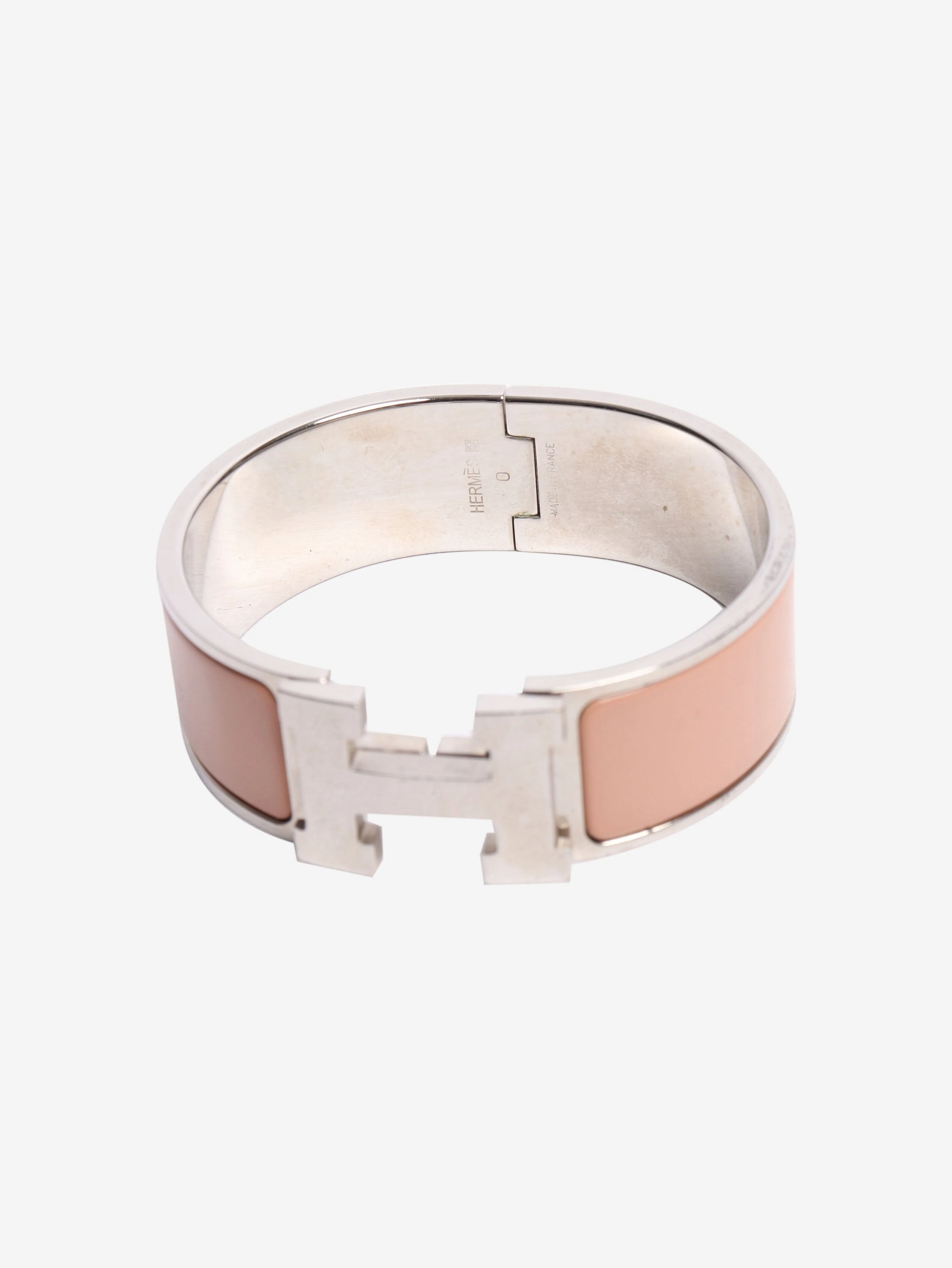 Dust pink jumbo clic clac H bracelet - Image 4