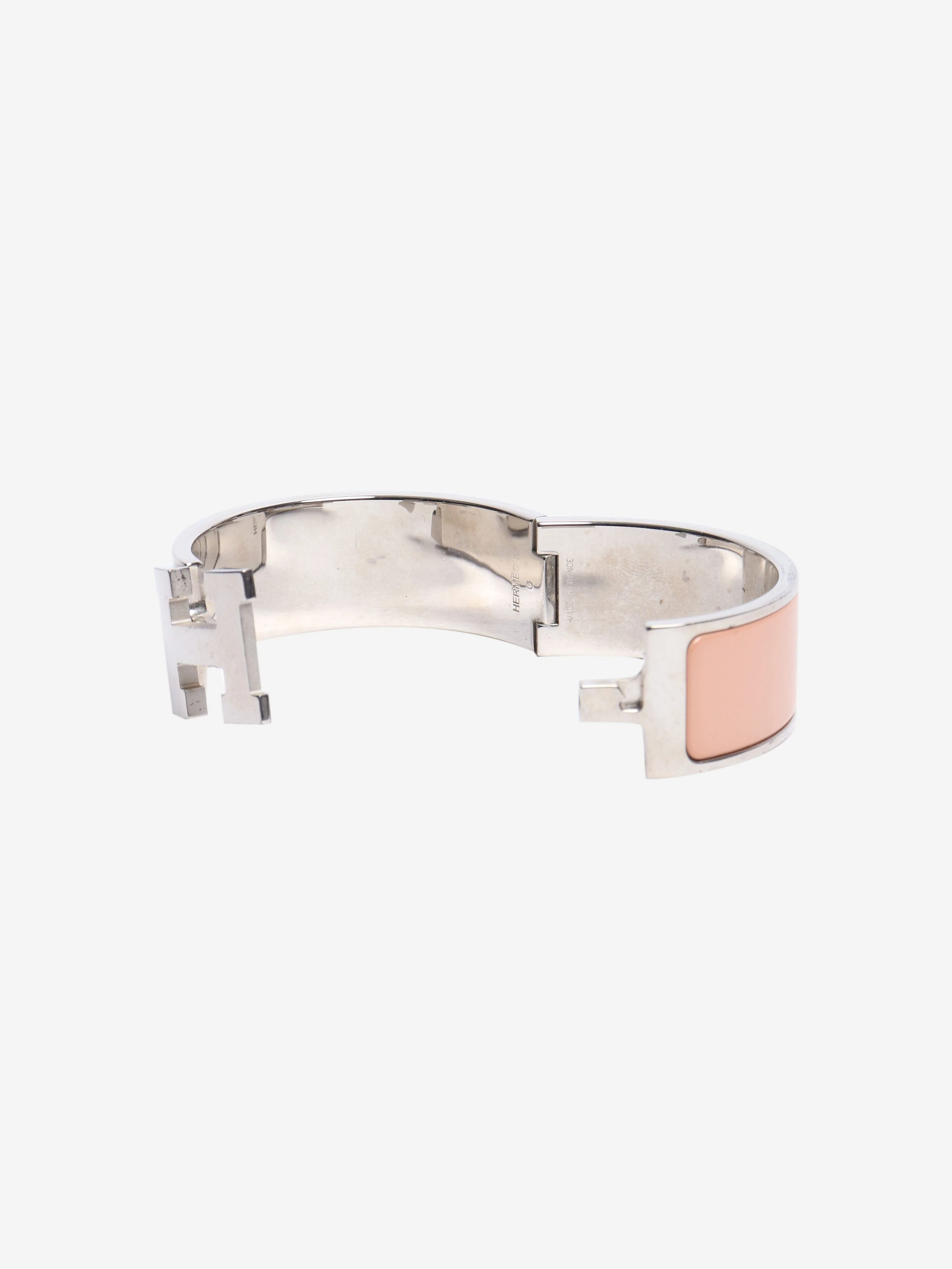 Dust pink jumbo clic clac H bracelet - Image 5