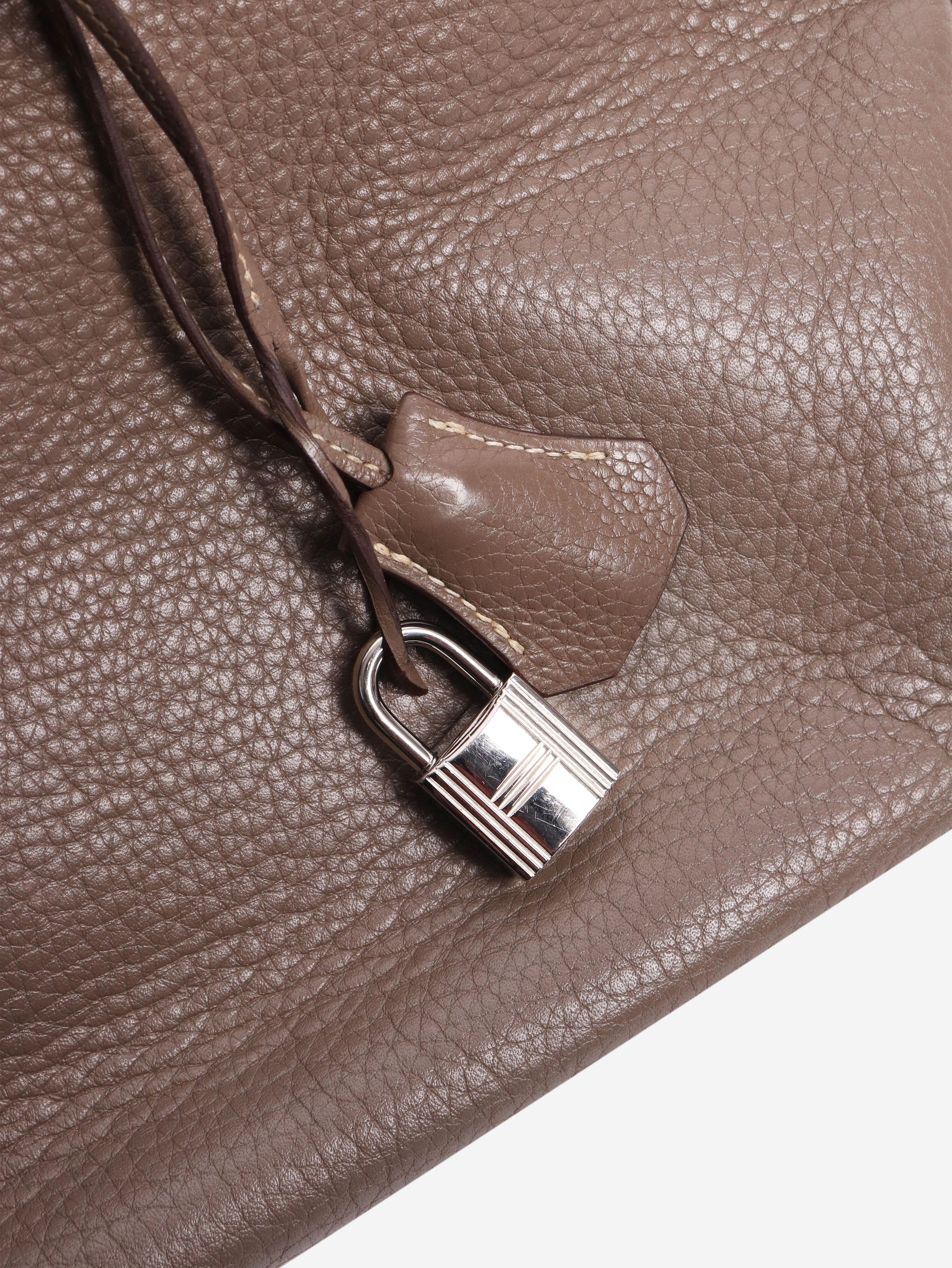 Etoupe 2008 Birkin 35 bag in Clemence leather - Image 10