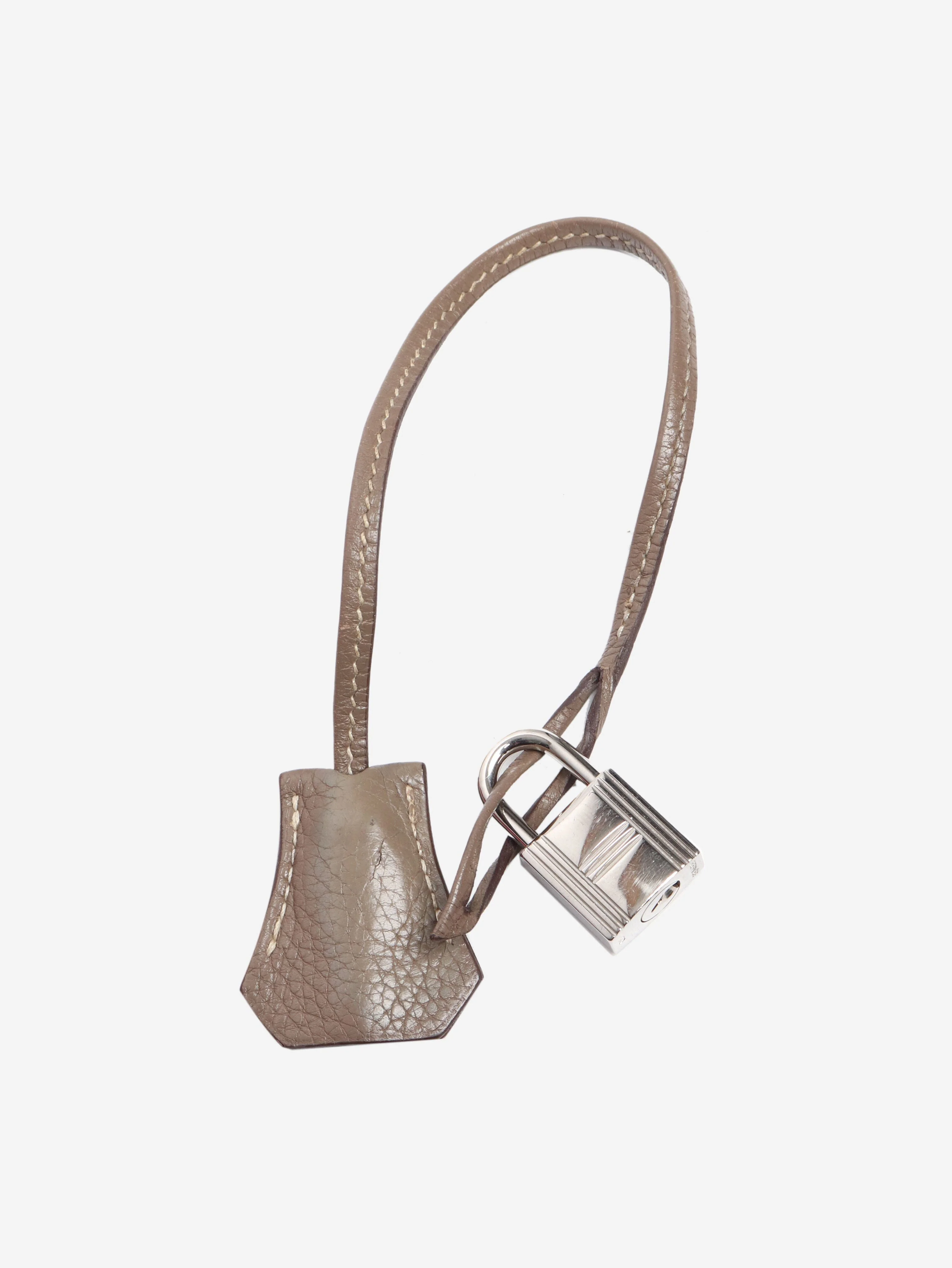 Etoupe 2008 Birkin 35 bag in Clemence leather - Image 12