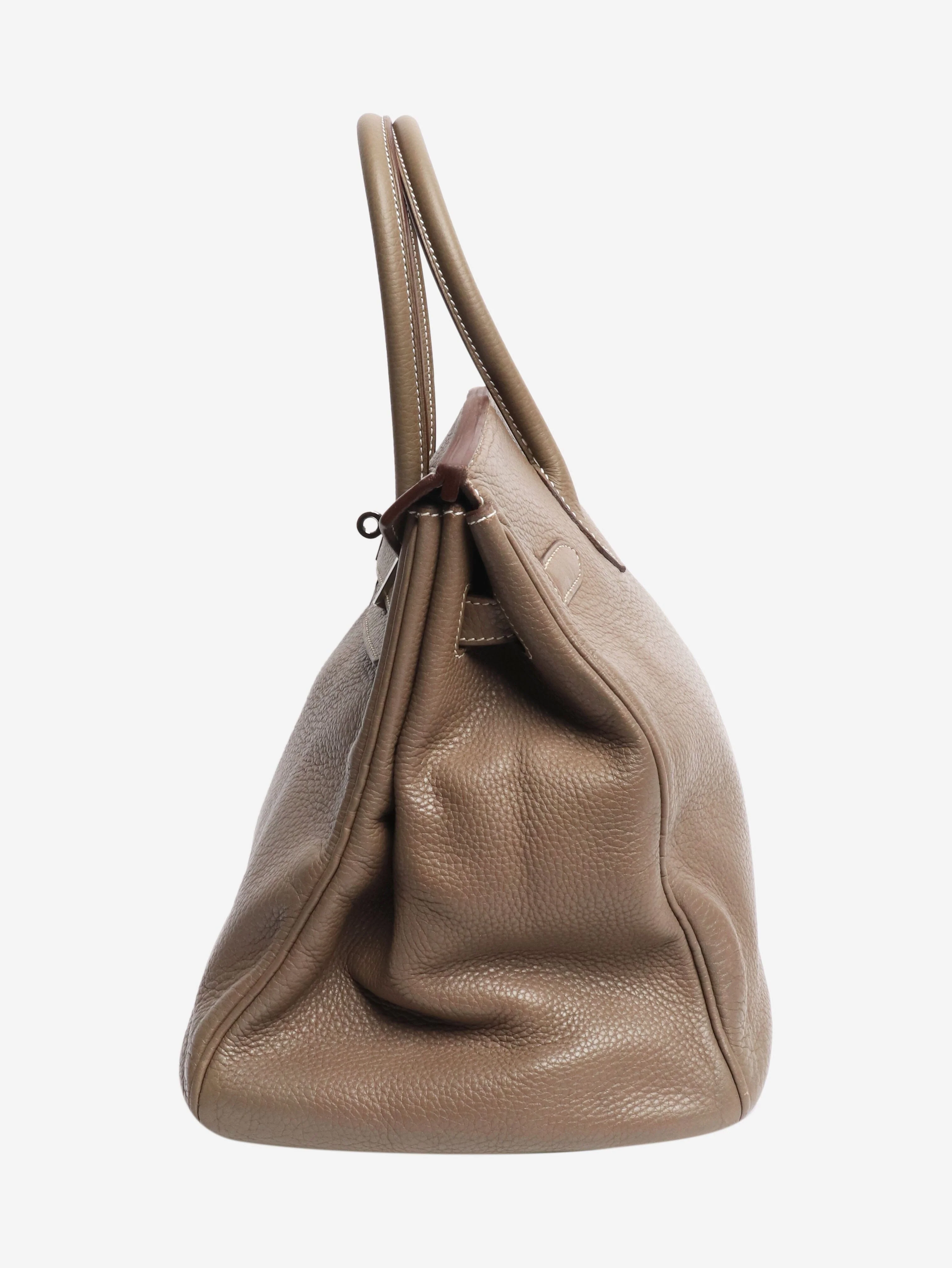 Etoupe 2008 Birkin 35 bag in Clemence leather - Image 2