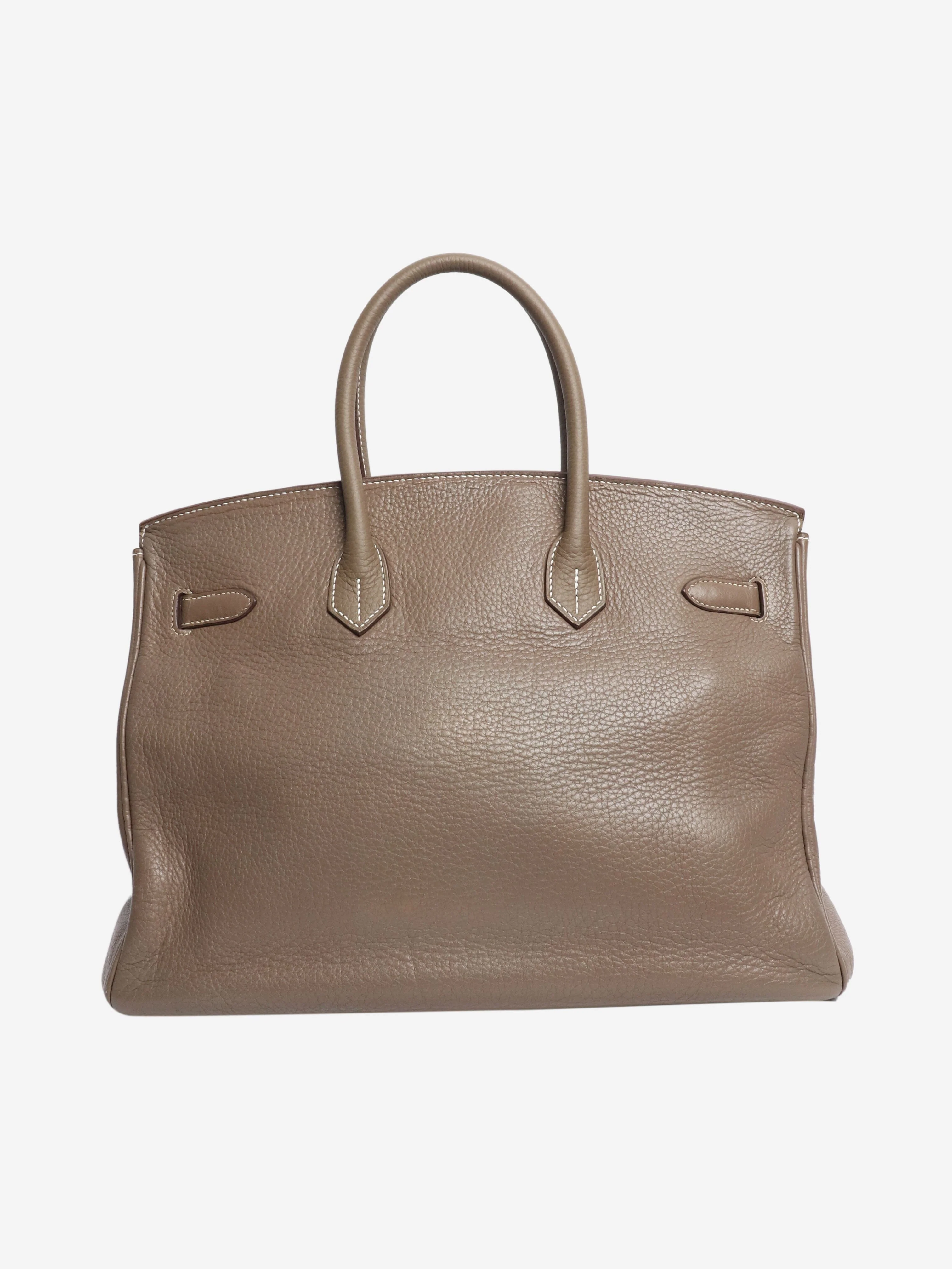 Etoupe 2008 Birkin 35 bag in Clemence leather - Image 3