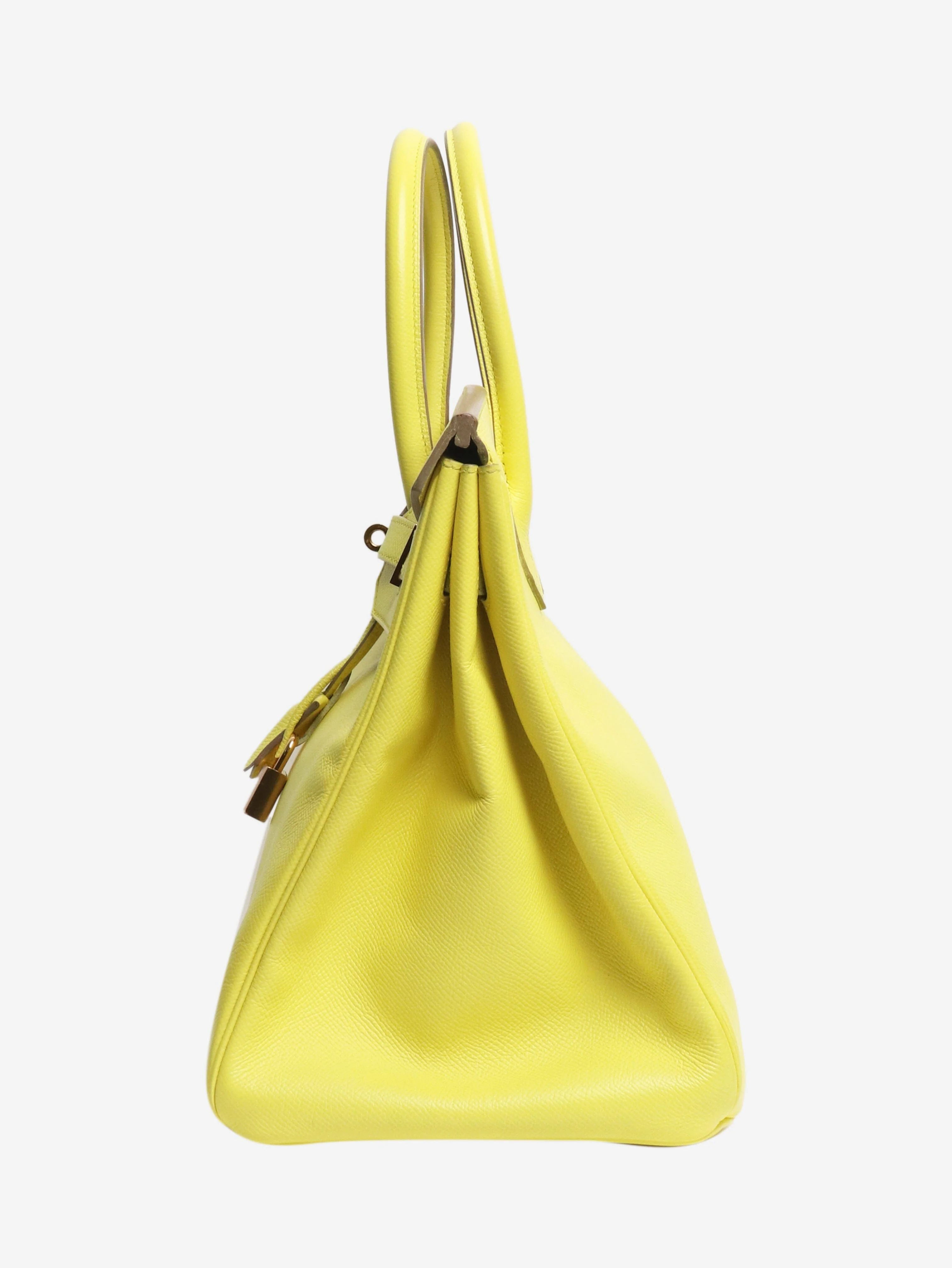 Lime Birkin 35 bag in Epsom leather - Image 2