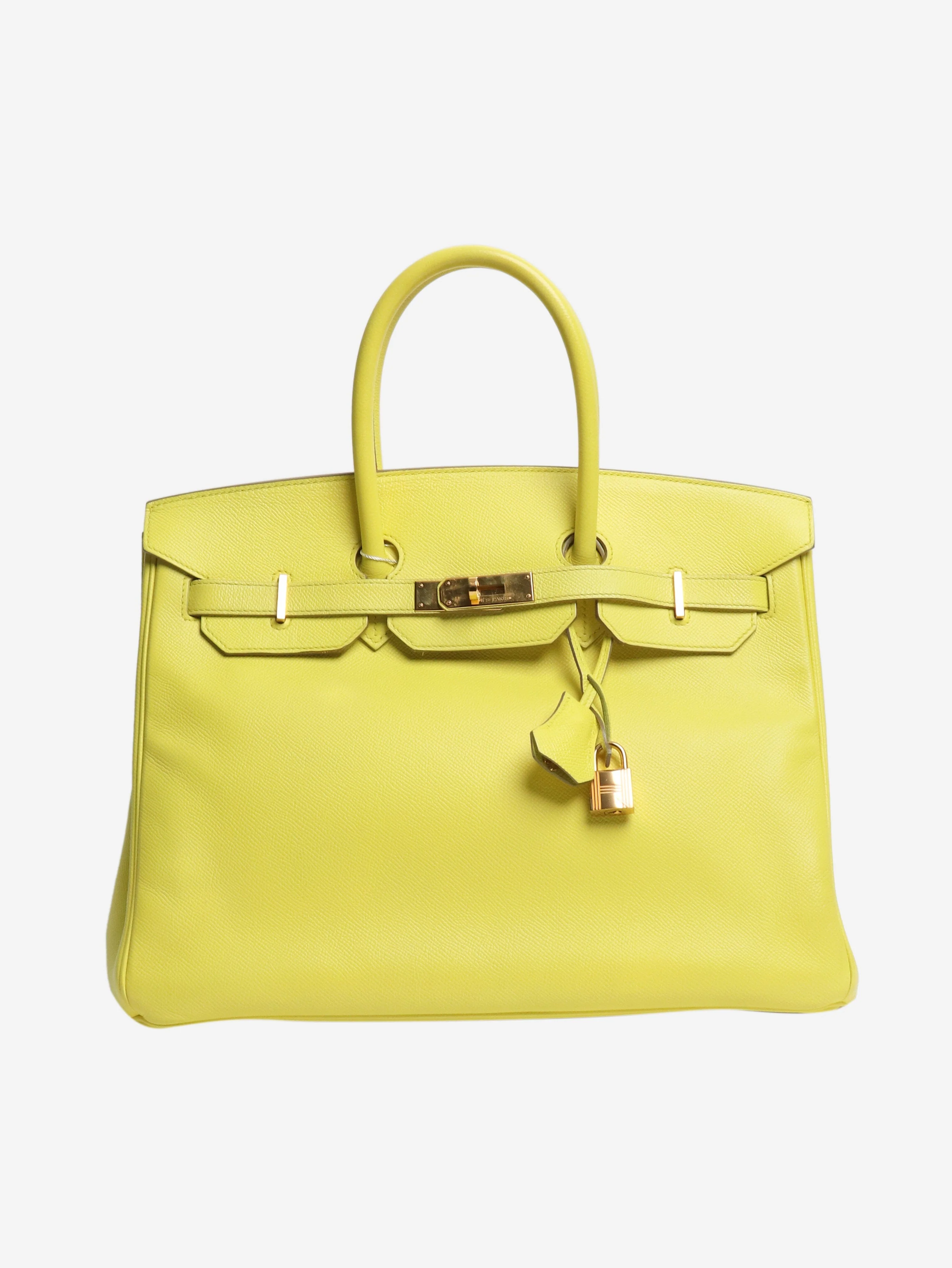 Lime Birkin 35 bag in Epsom leather - Image 3
