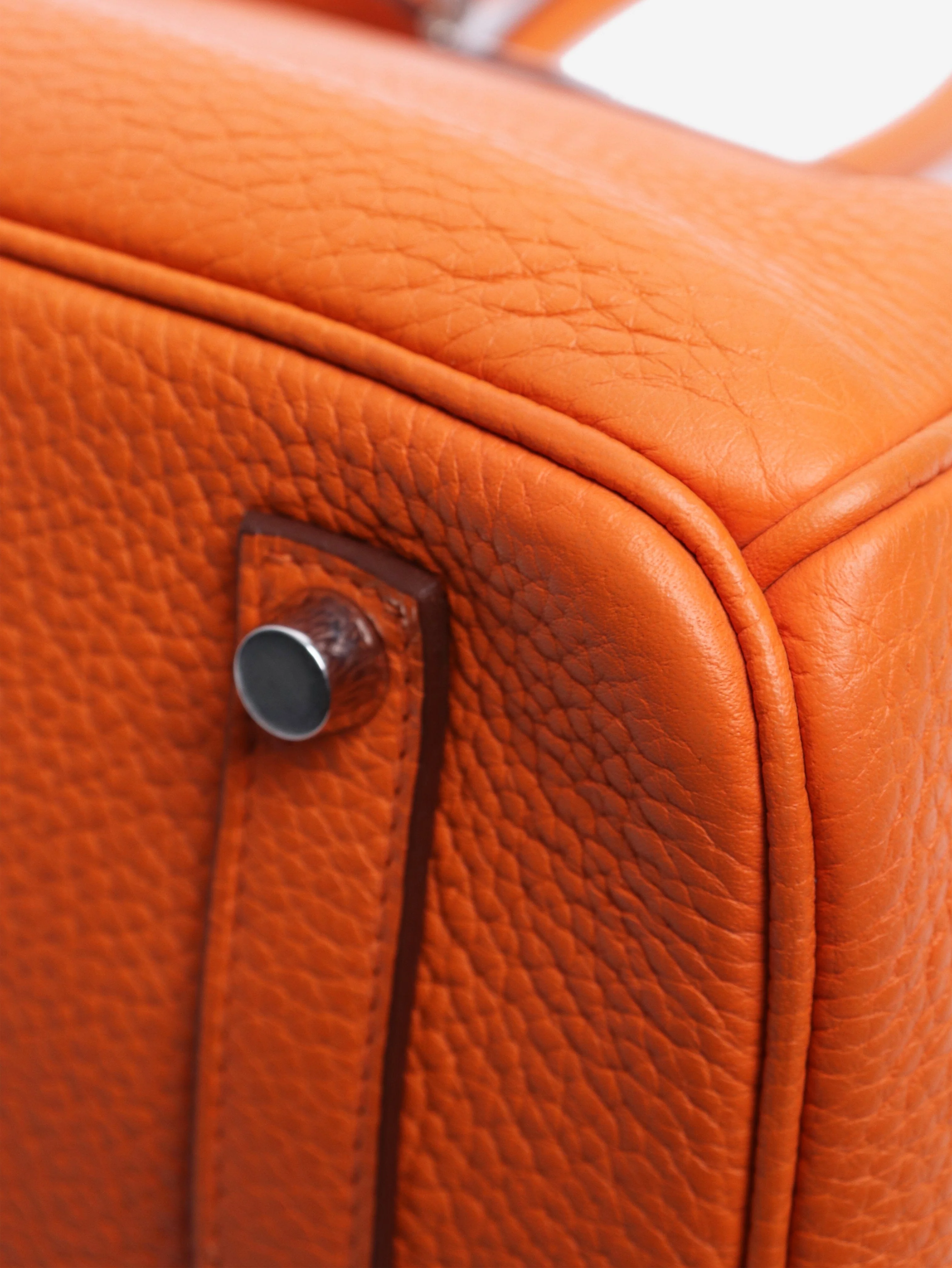 Orange 2010 Birkin 35 bag in Clemence leather - Image 5