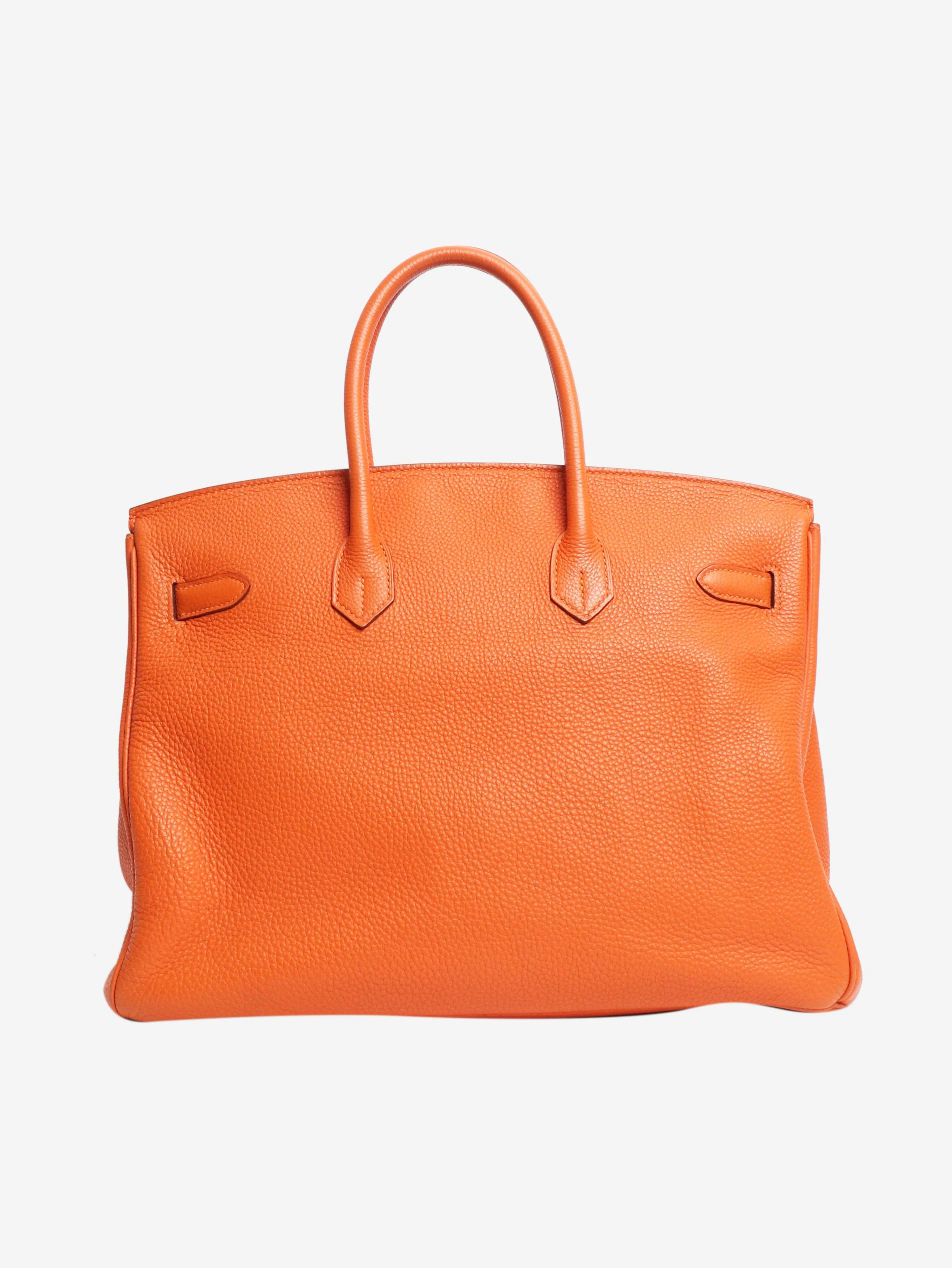 Orange 2010 Birkin 35 bag in Clemence leather - Image 2