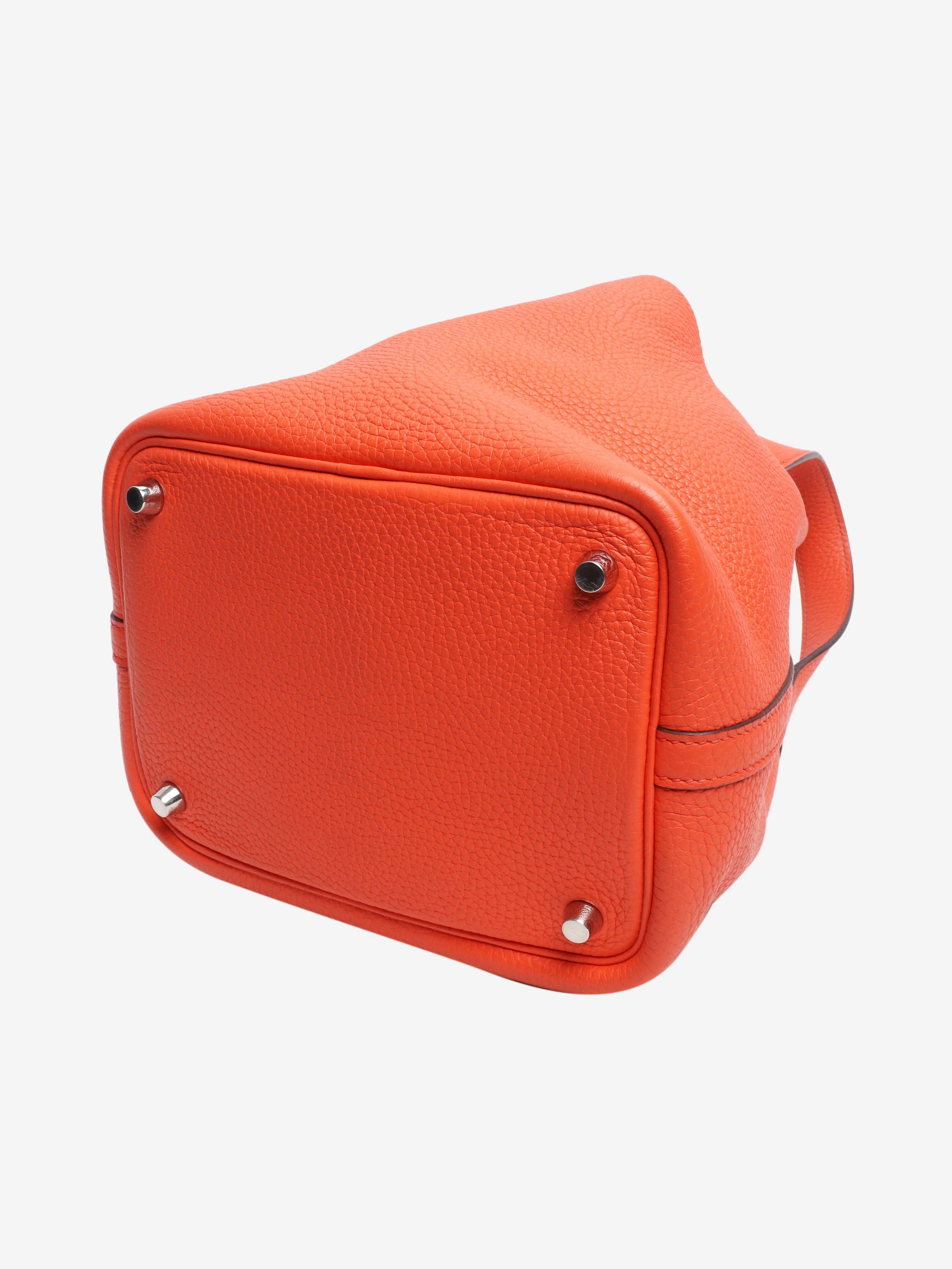 Orange Clemence 18 Picotin Lock handbag - Image 4