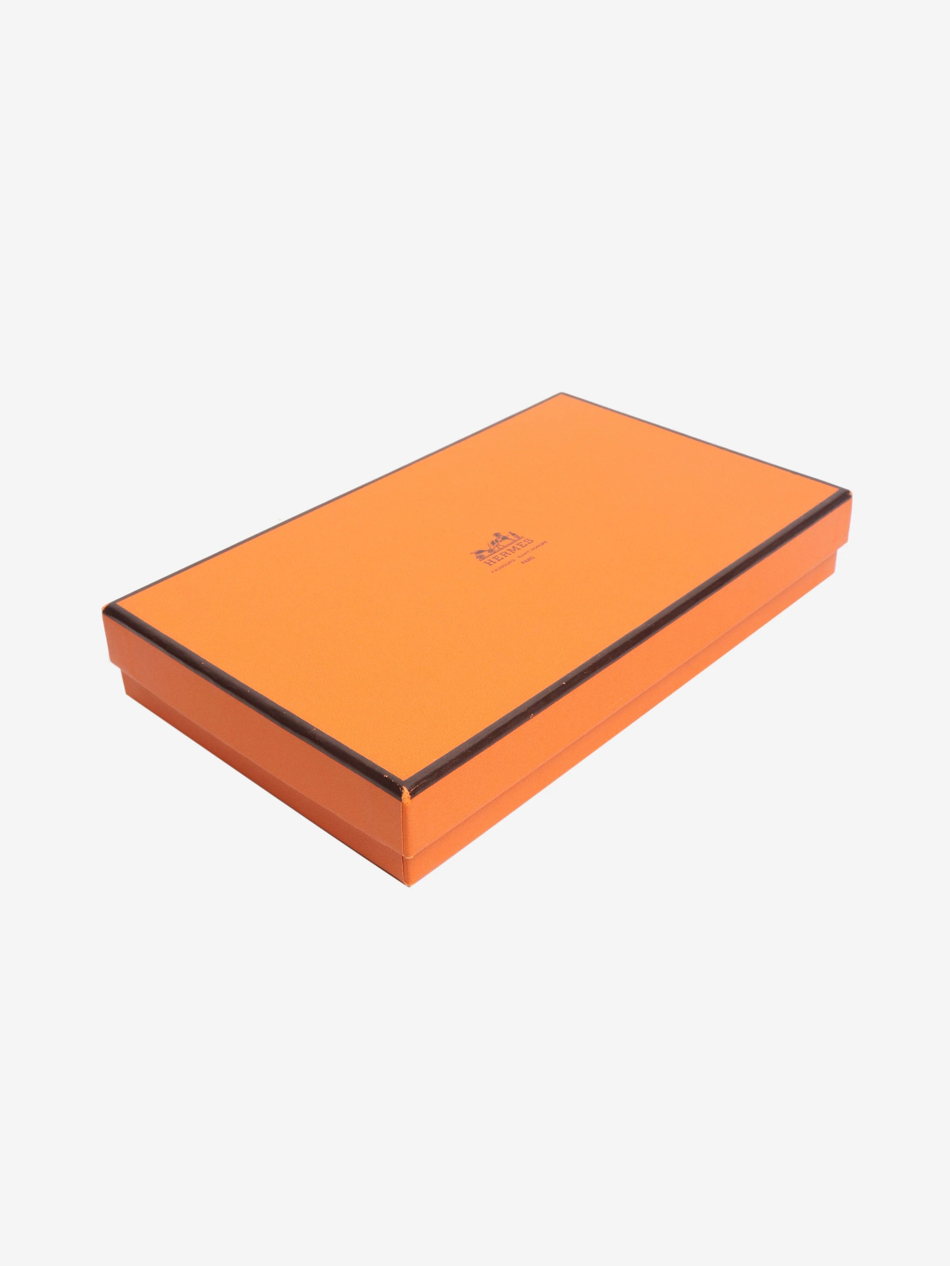 Orange Ostrich leather document holder - Image 7