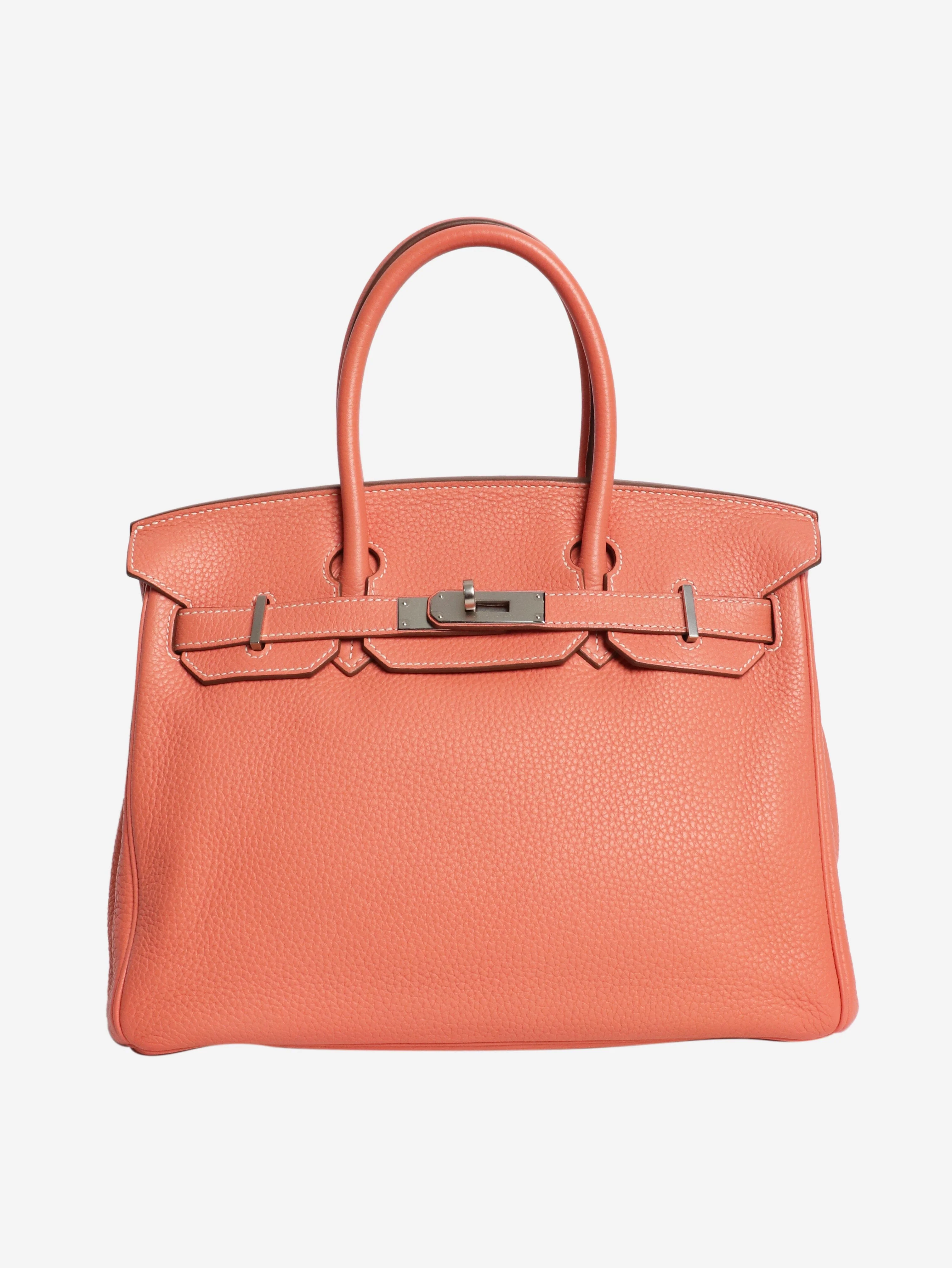 Pink Birkin 30 Clemence leather