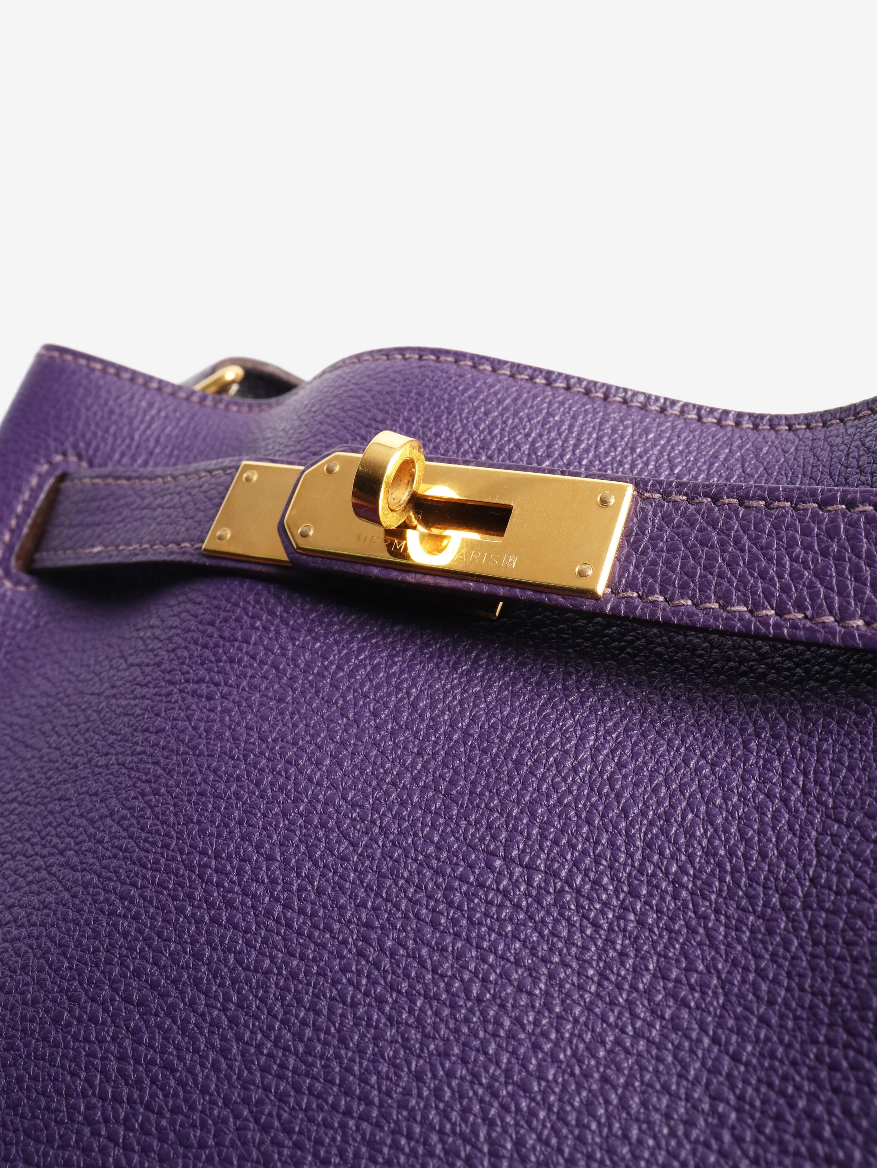 Purple 2010 So Kelly shoulder bag - Image 5