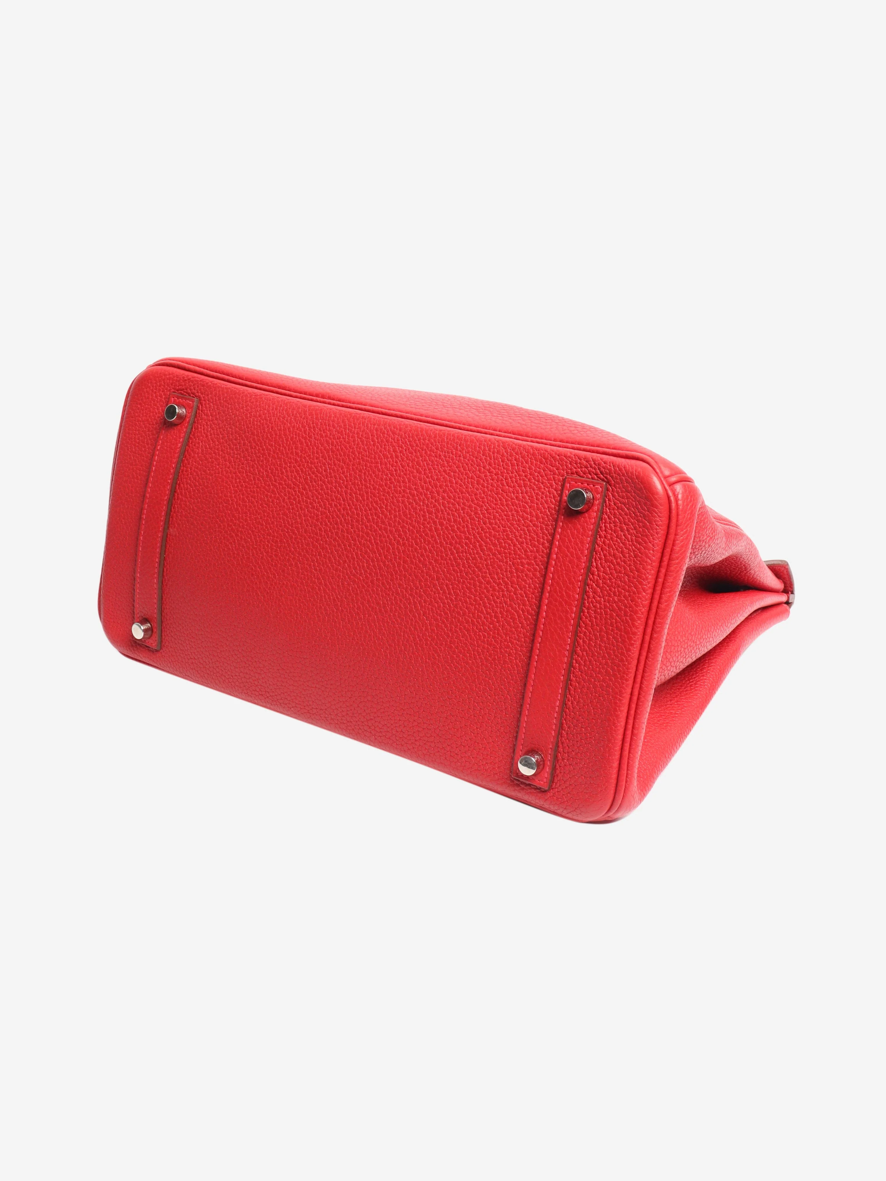 Red 2012 Birkin 35 bag in Clemence leather - Image 6