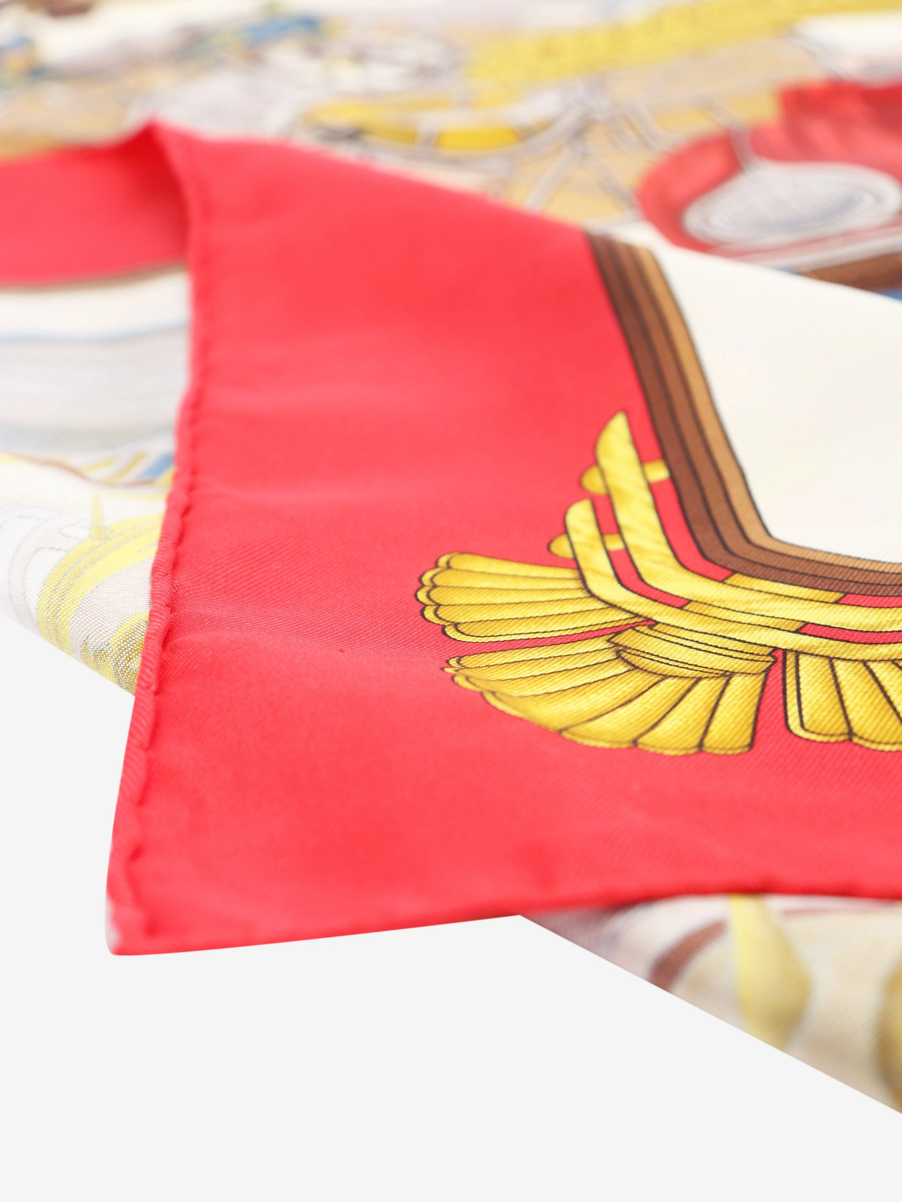 Red automobile silk scarf - Image 2