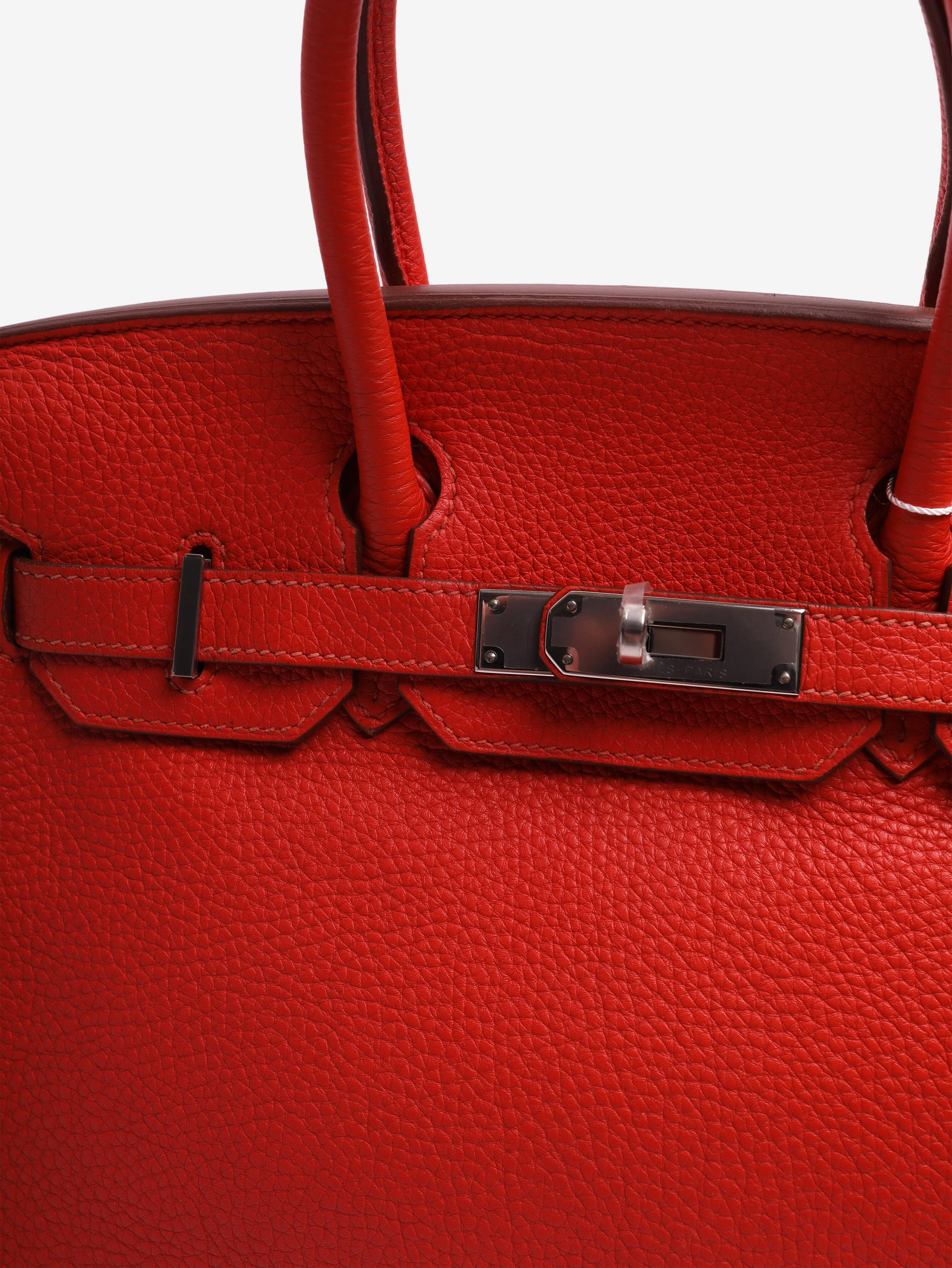 Red Birkin 30 PHW - Image 4