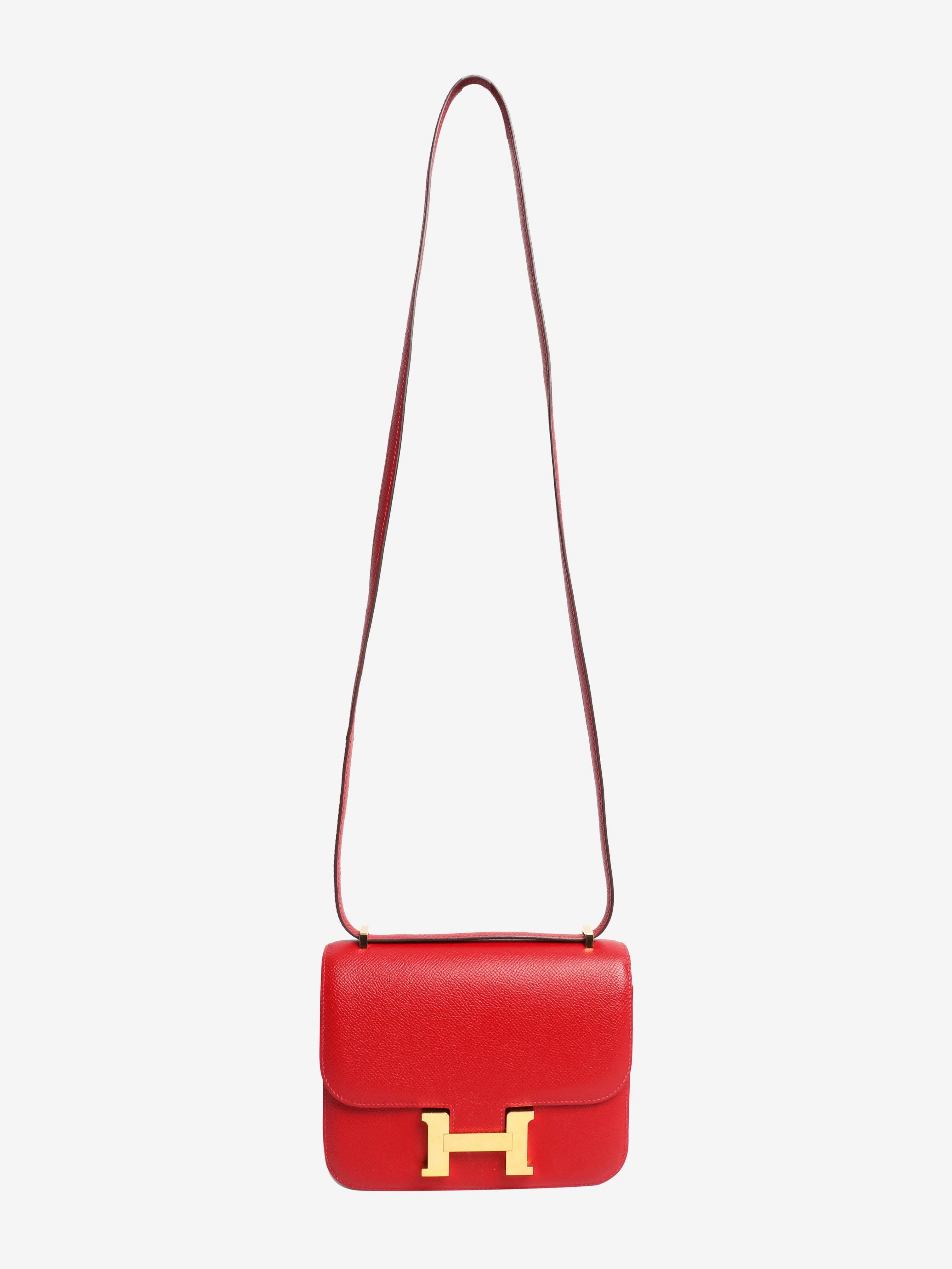 Red Constance 18 bag in Epsom leather - Image 2