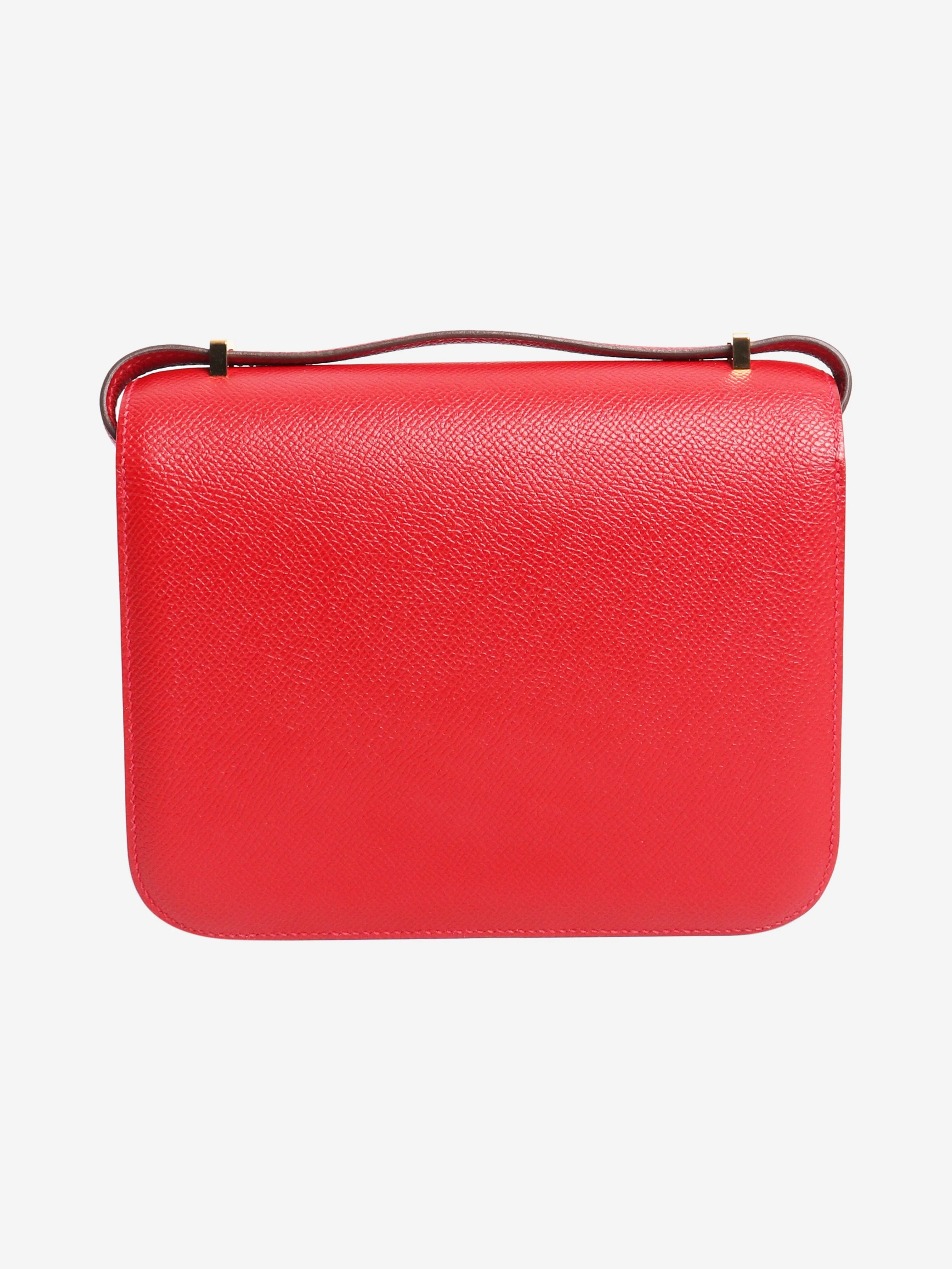 Red Constance 18 bag in Epsom leather - Image 3