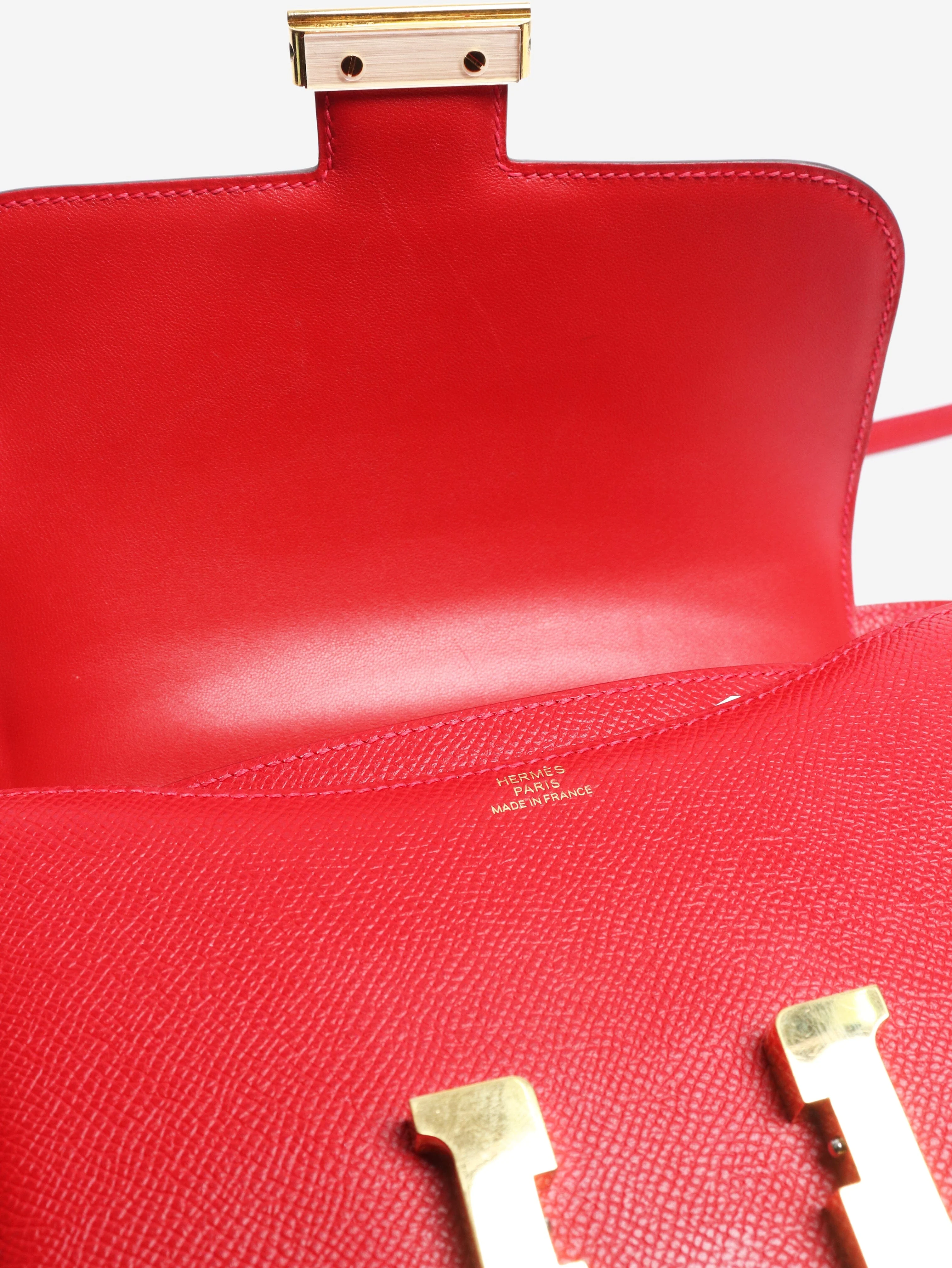 Red Constance 18 bag in Epsom leather - Image 8