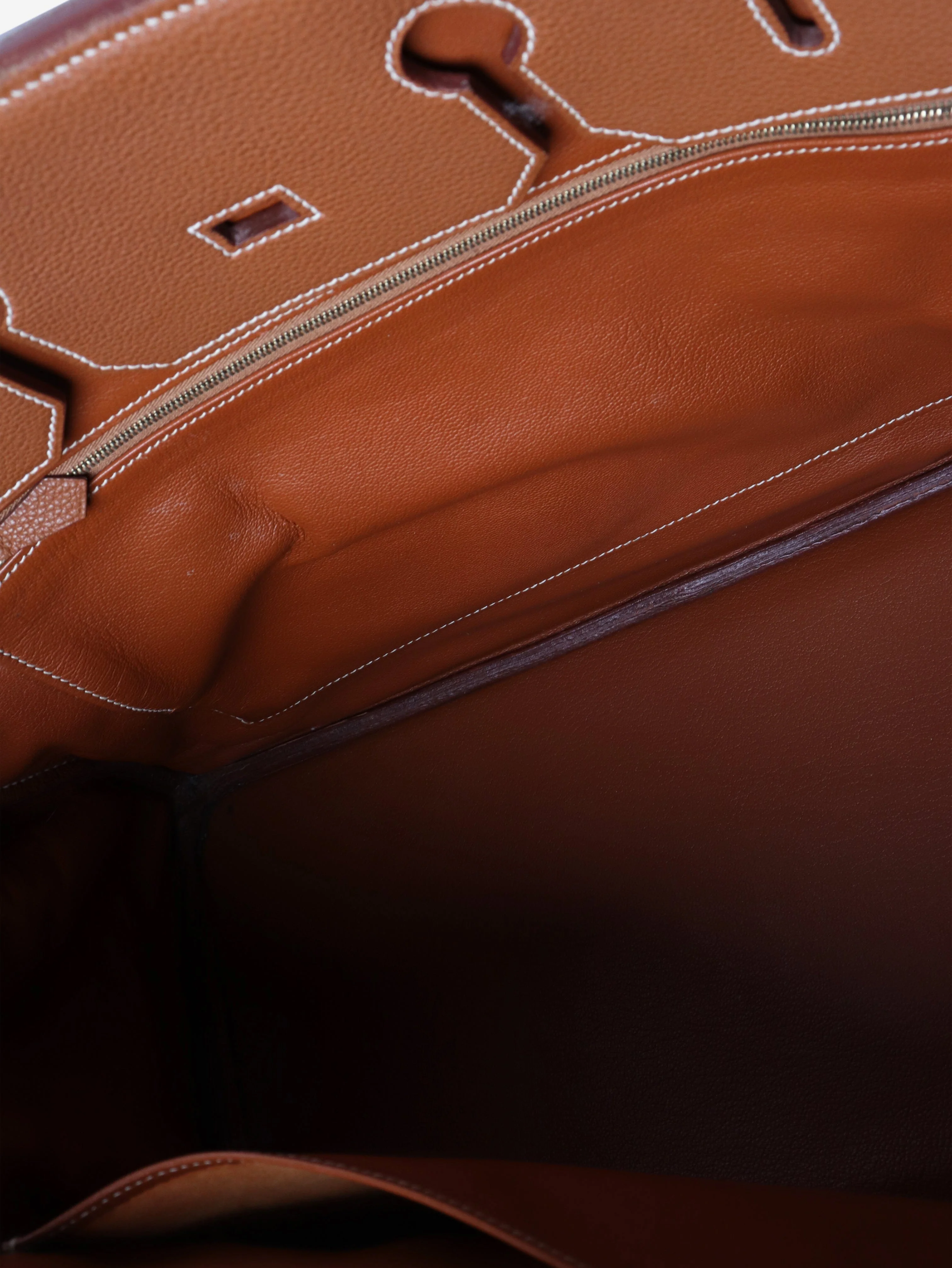 Tan vintage 2001 Birkin 40 bag in Clemence leather - Image 9