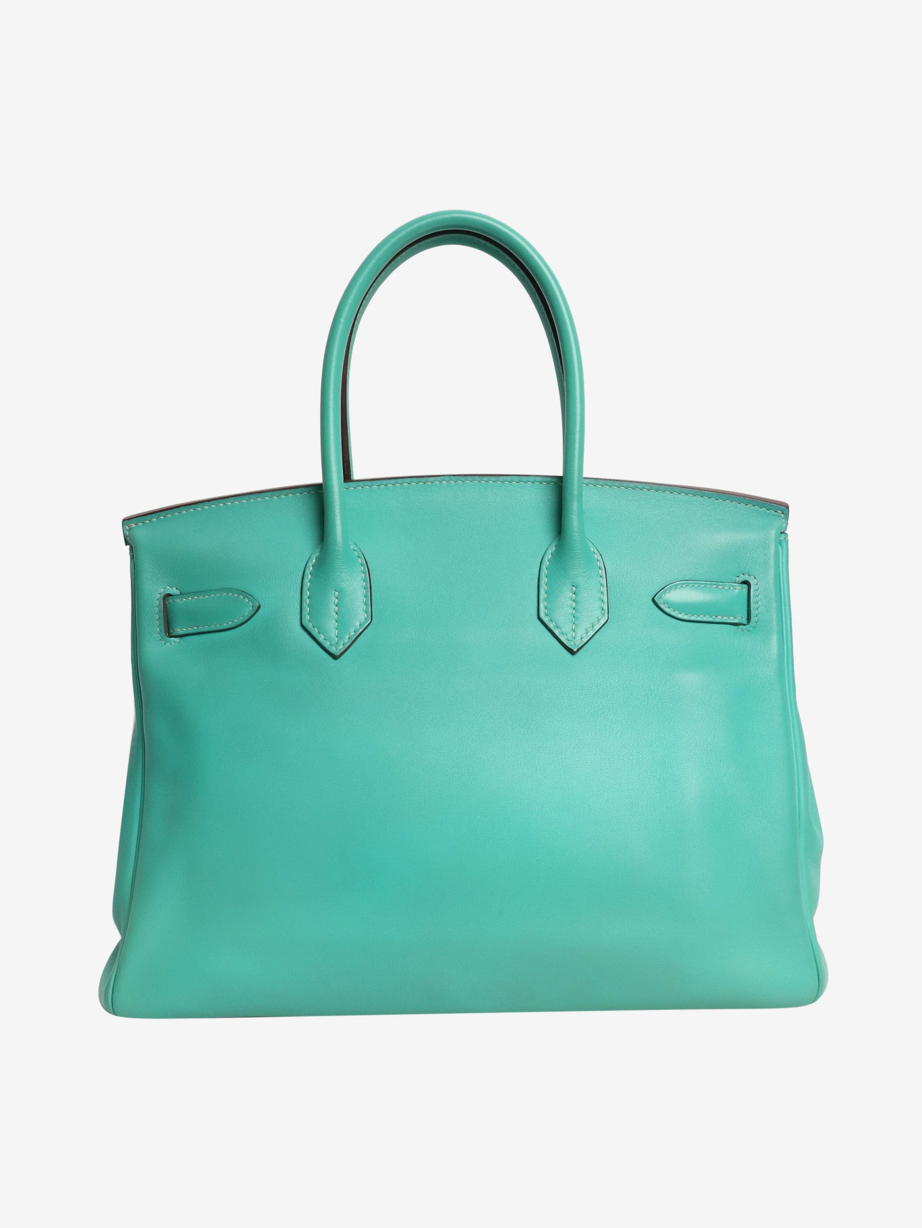 Turquoise 2008 Birkin 30 bag in Swift leather - Image 4