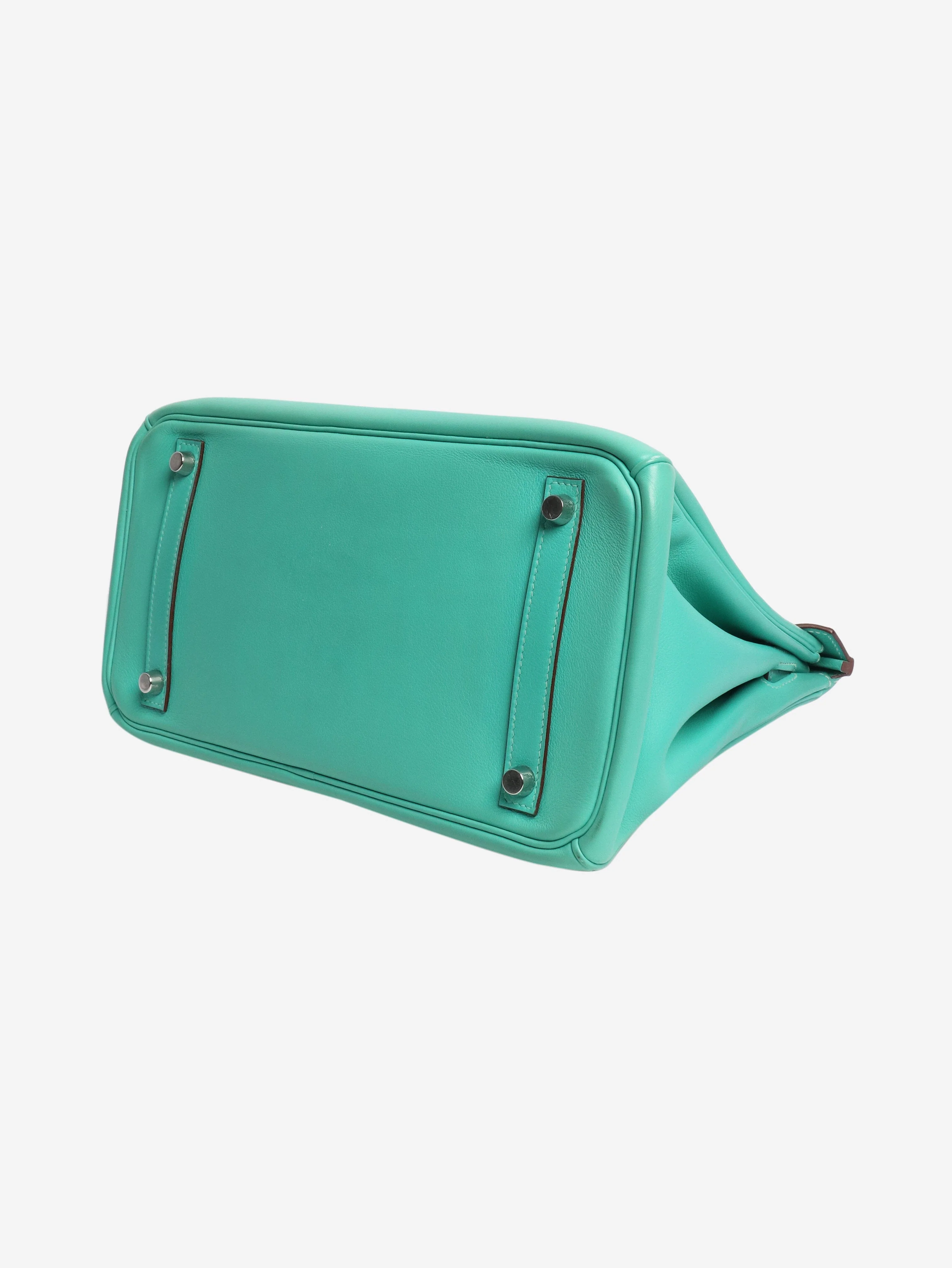 Turquoise 2008 Birkin 30 bag in Swift leather - Image 5