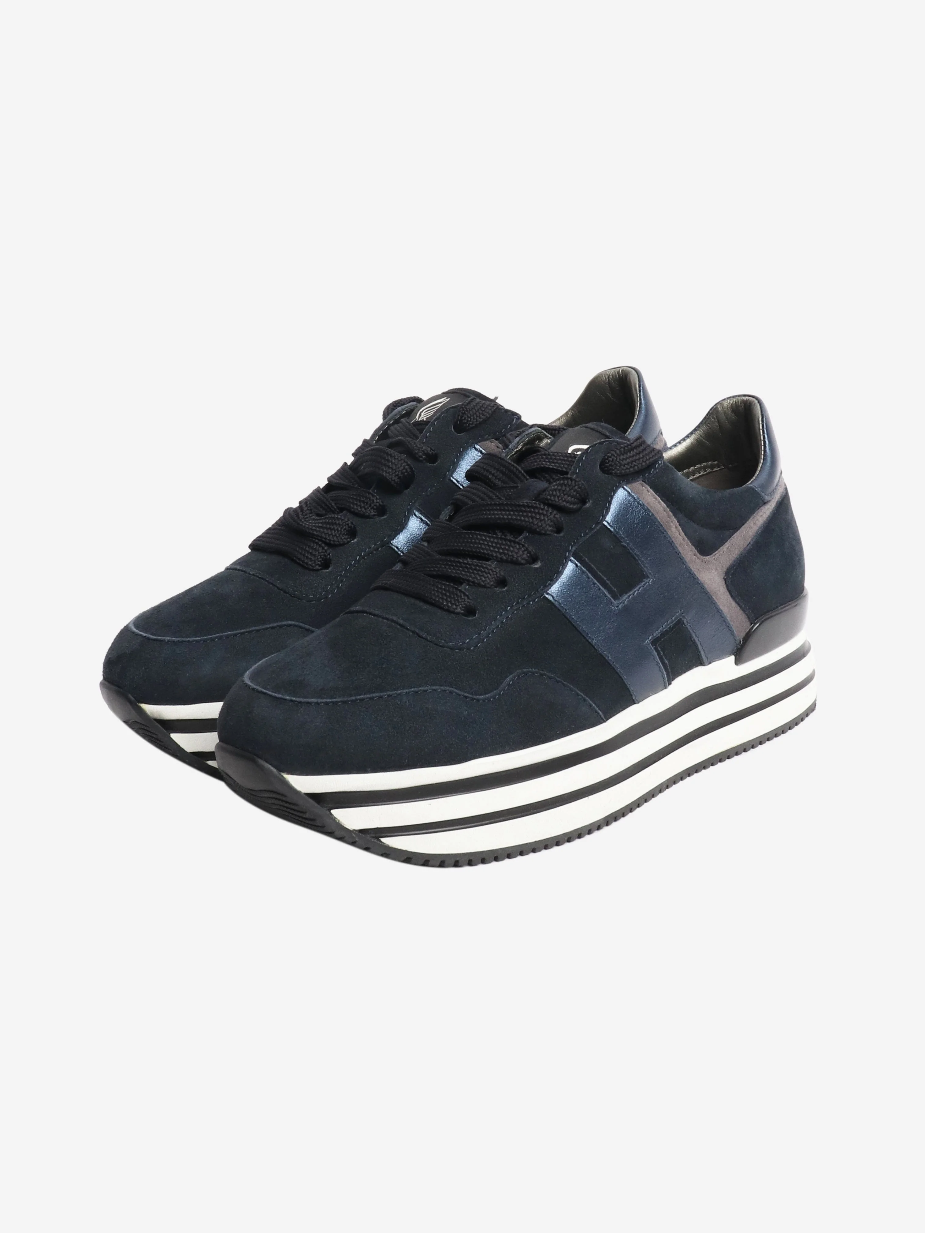 Navy midi platform H483 sneakers - size EU 36.5 - Image 2