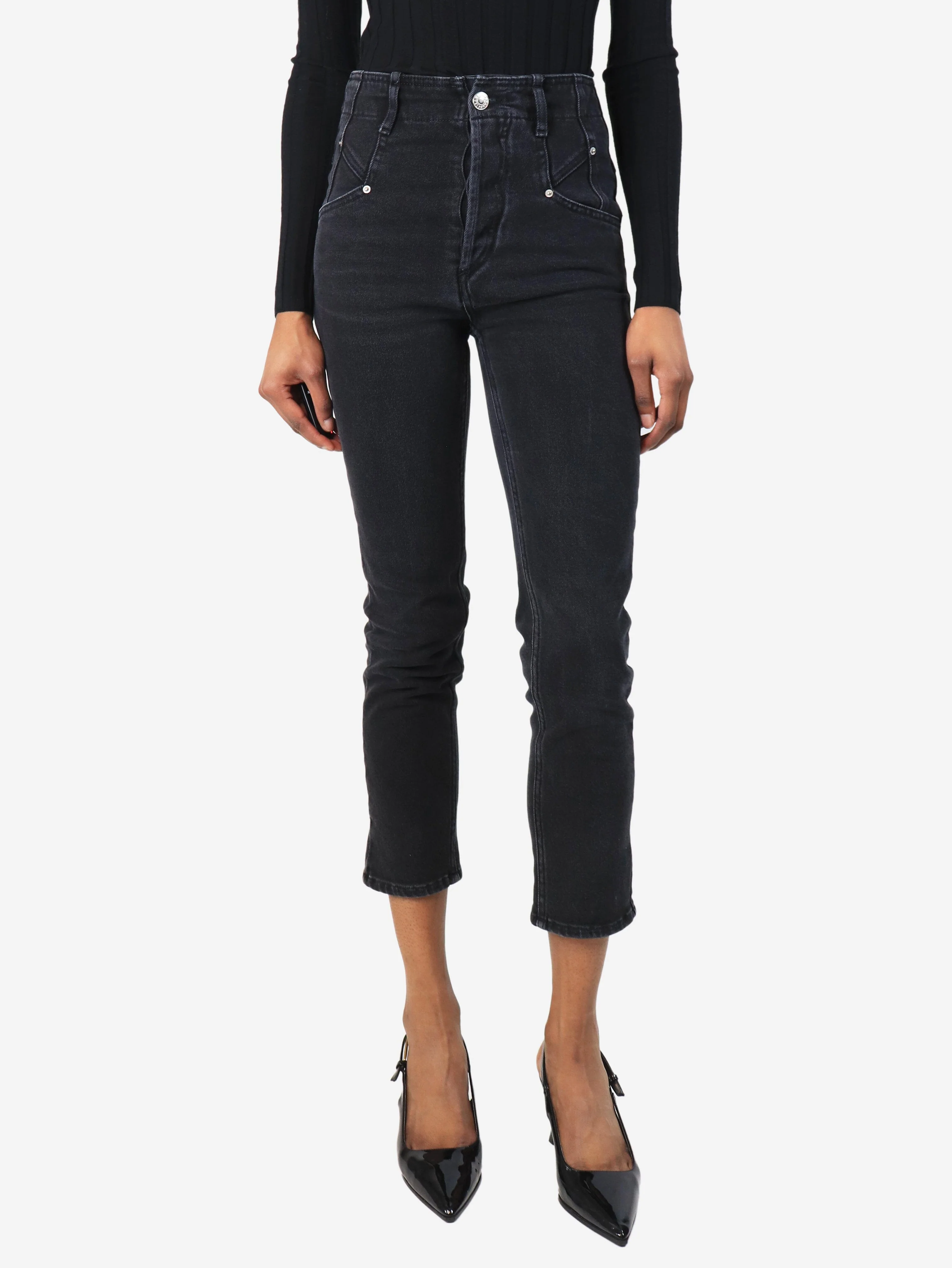 Black jeans - size UK 6