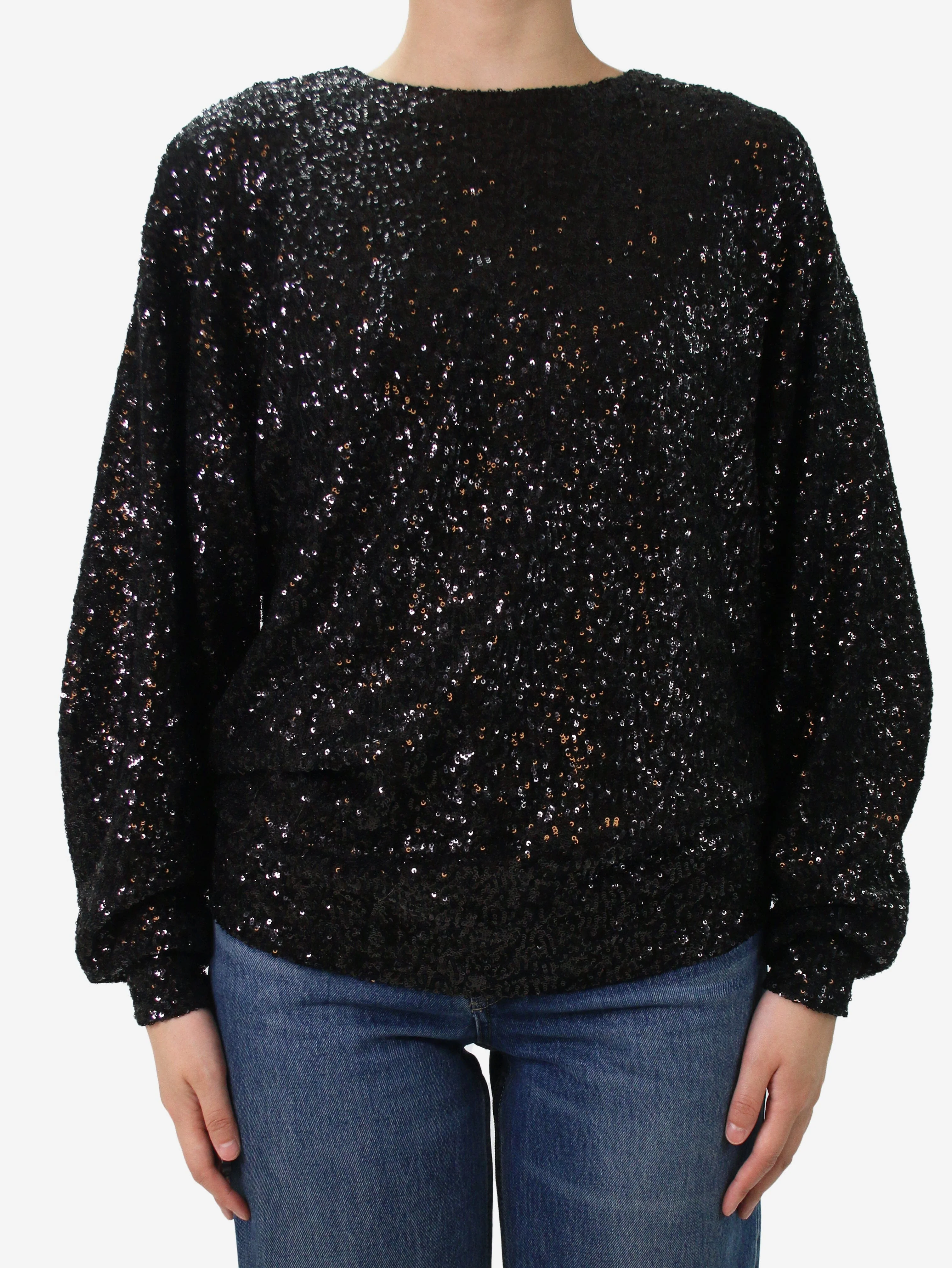 Isabel Marant Black sequin embellished top - size FR 36 - Image 3