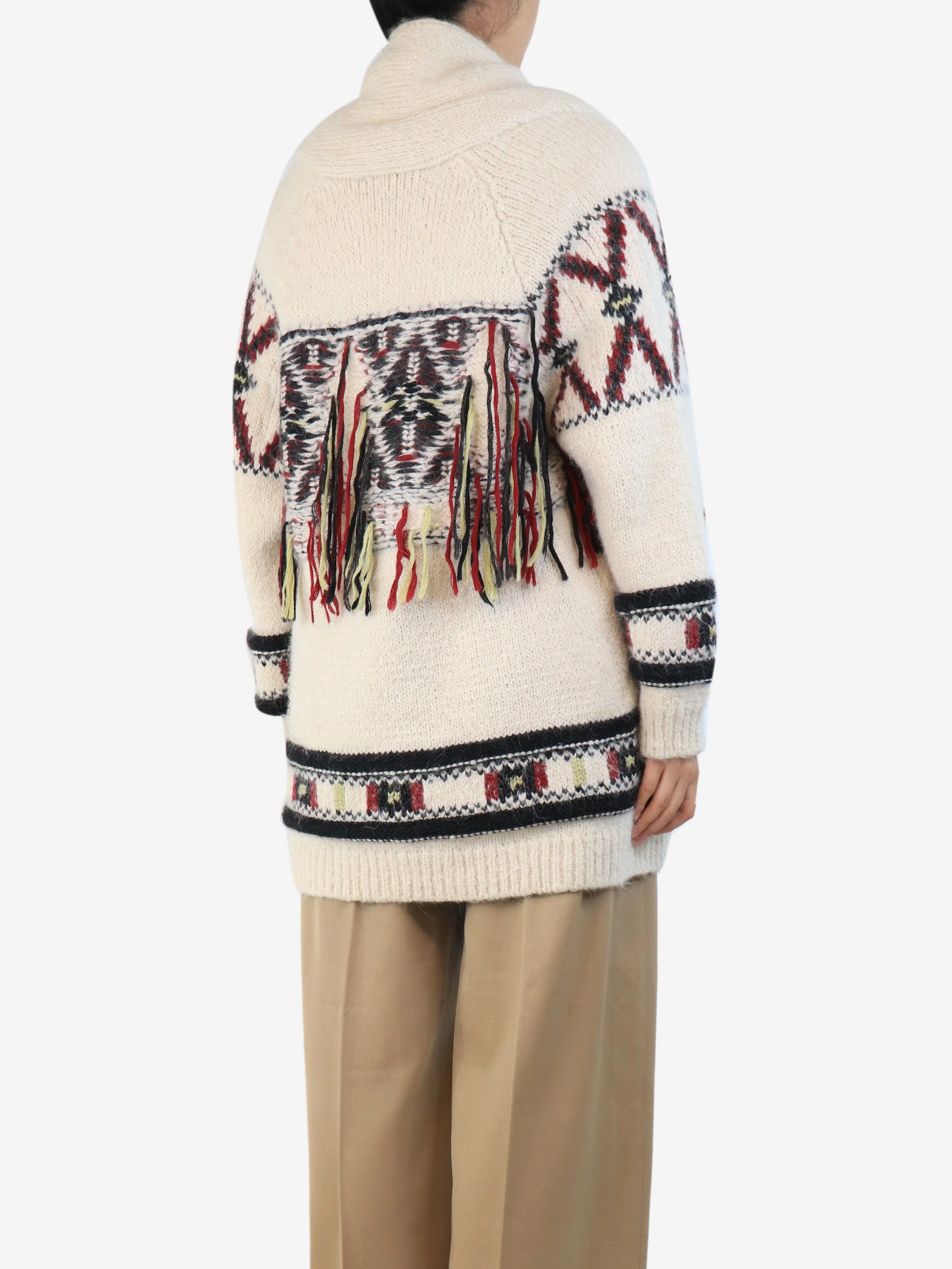 Cream Yosemite alpaca-blend cardigan - size S - Image 2
