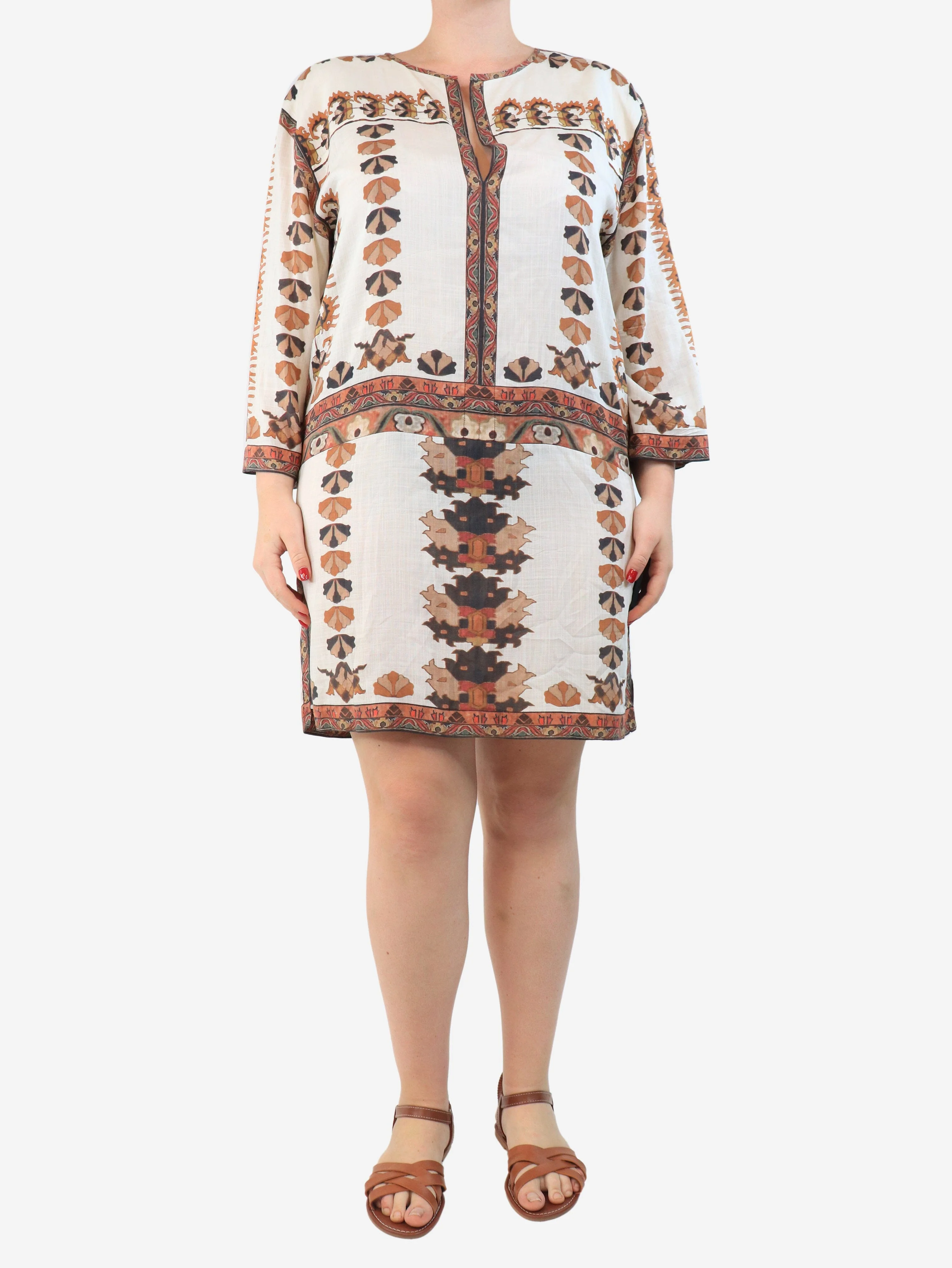 White modal dress - size