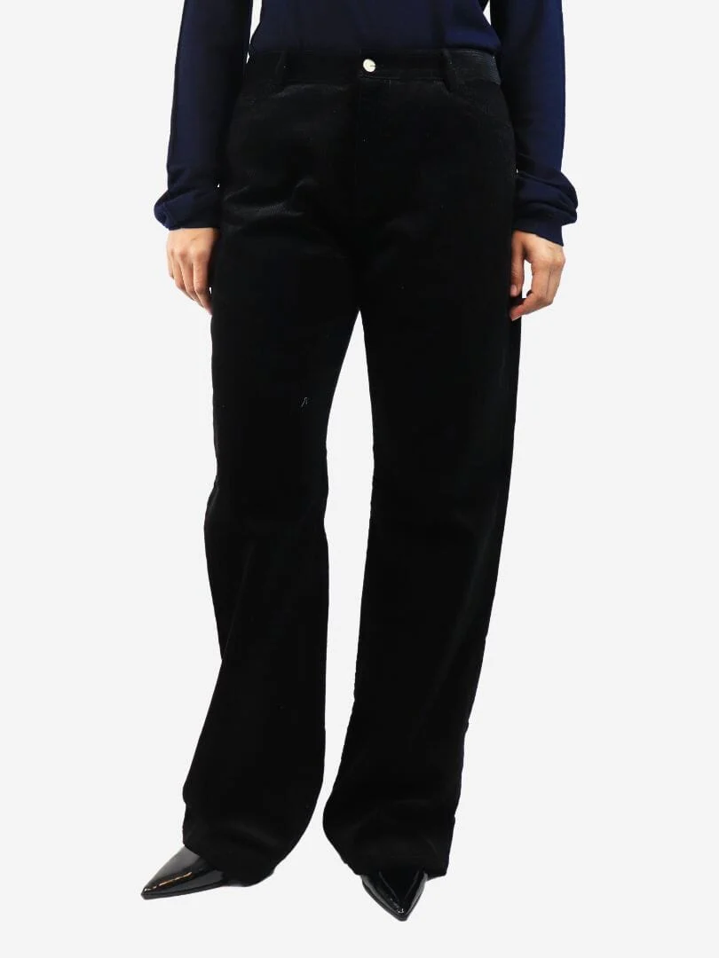 Black Chia corduroy trousers - size W 31