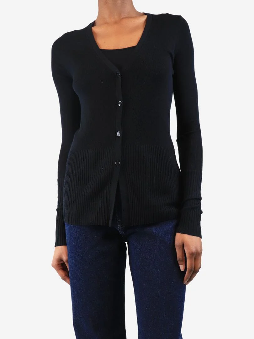 Black Christine wool cardigan - size L - Image 3