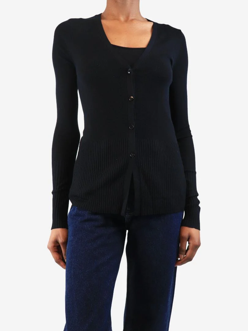 Black Christine wool cardigan - size M