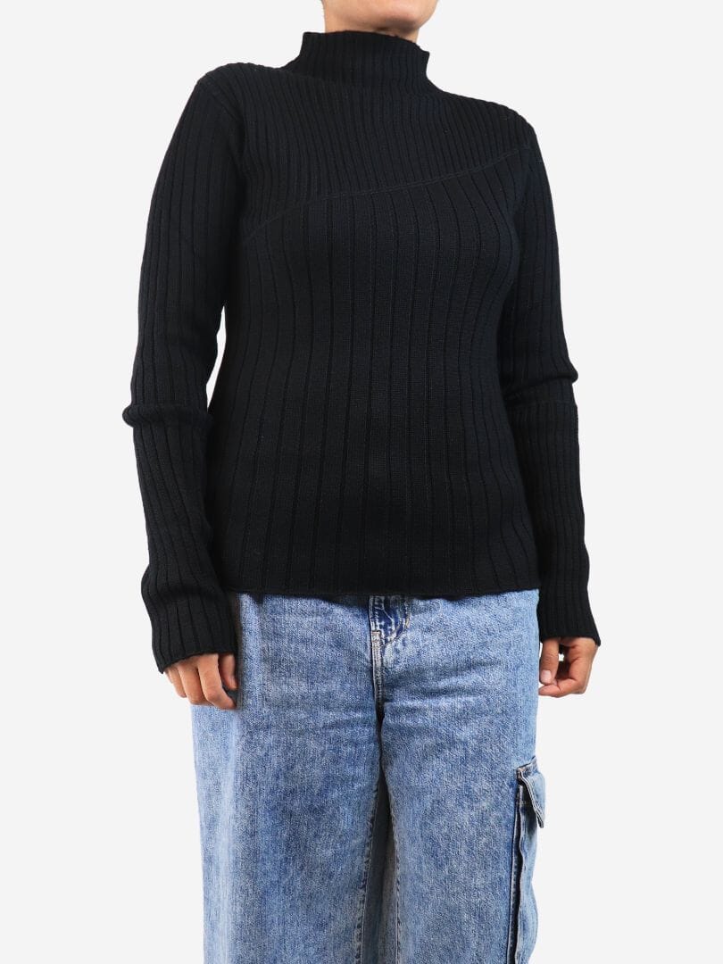 Black Nina knit top - size L