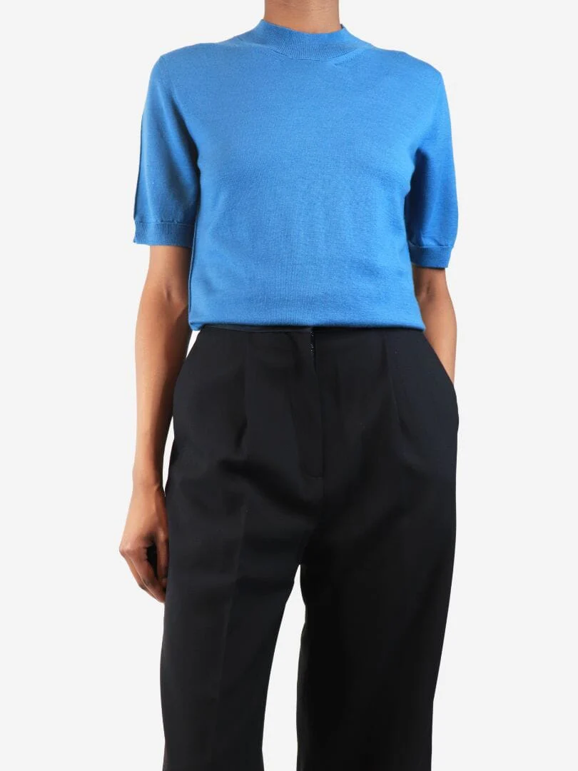 Blue Cecily knit top - size L - Image 3