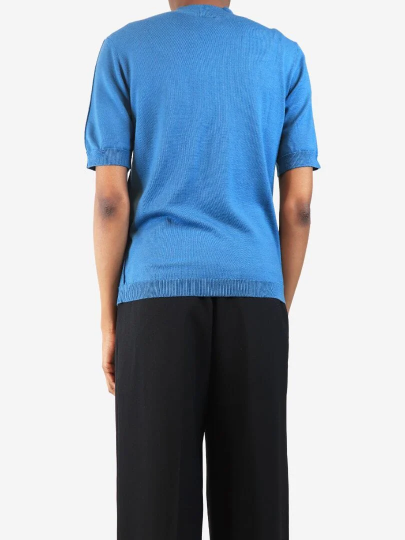 Blue Cecily knit top - size S - Image 2