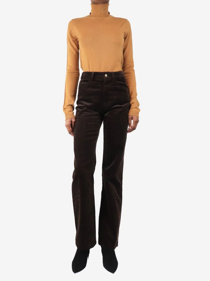 Brown Chia corduroy trousers - size W 26 - Image 2