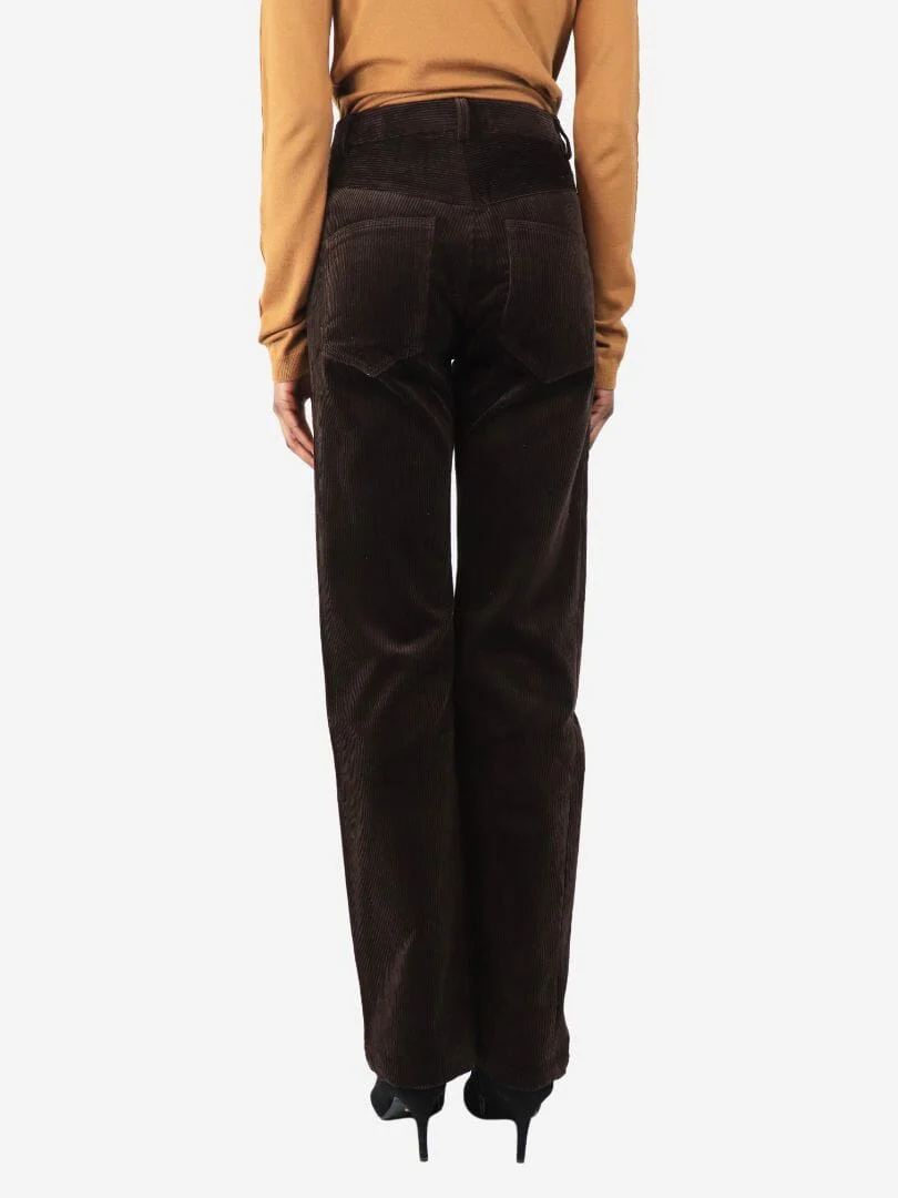 Brown Chia corduroy trousers - size W 28 - Image 3