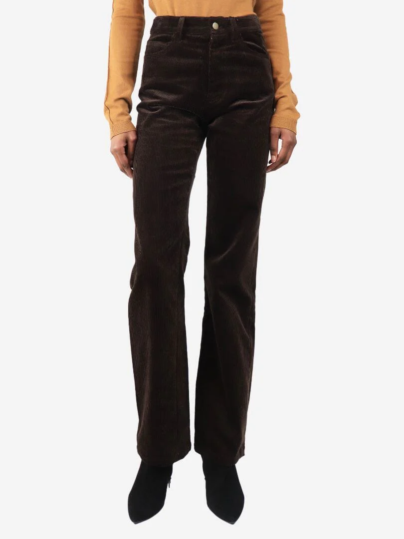 Brown Chia corduroy trousers - size W 31