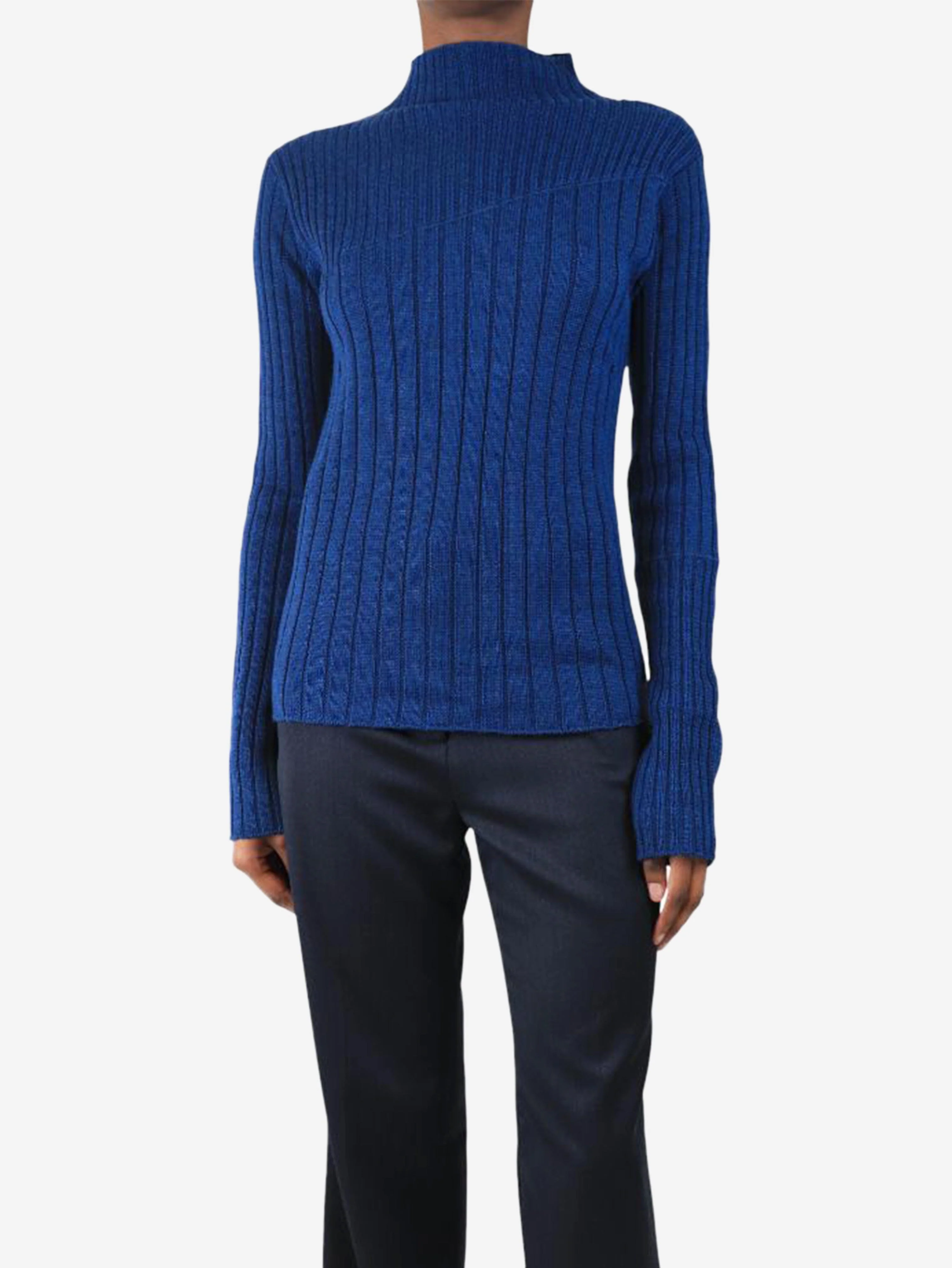 Cobalt blue Nina knit top - size L - Image 3