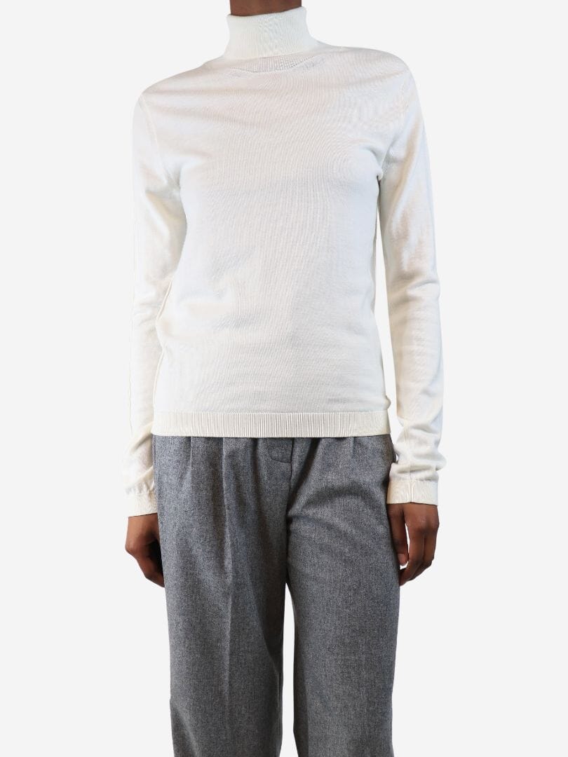 Cream Billie wool top - size L