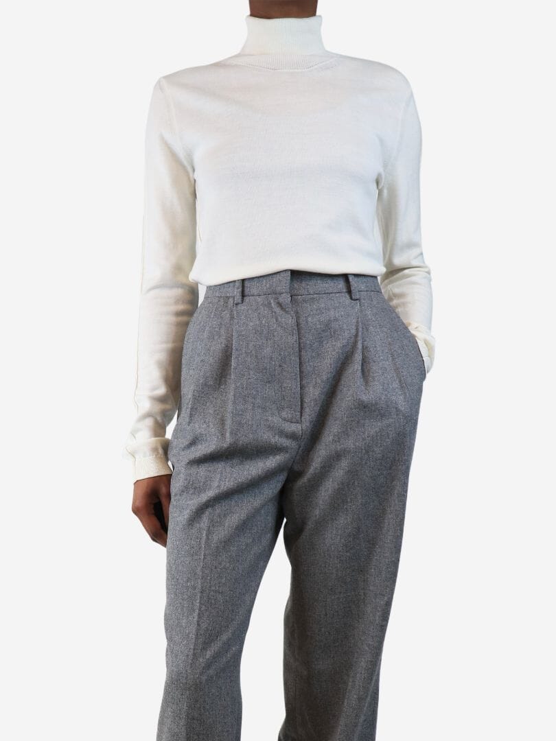 Cream Billie wool top - size L - Image 3