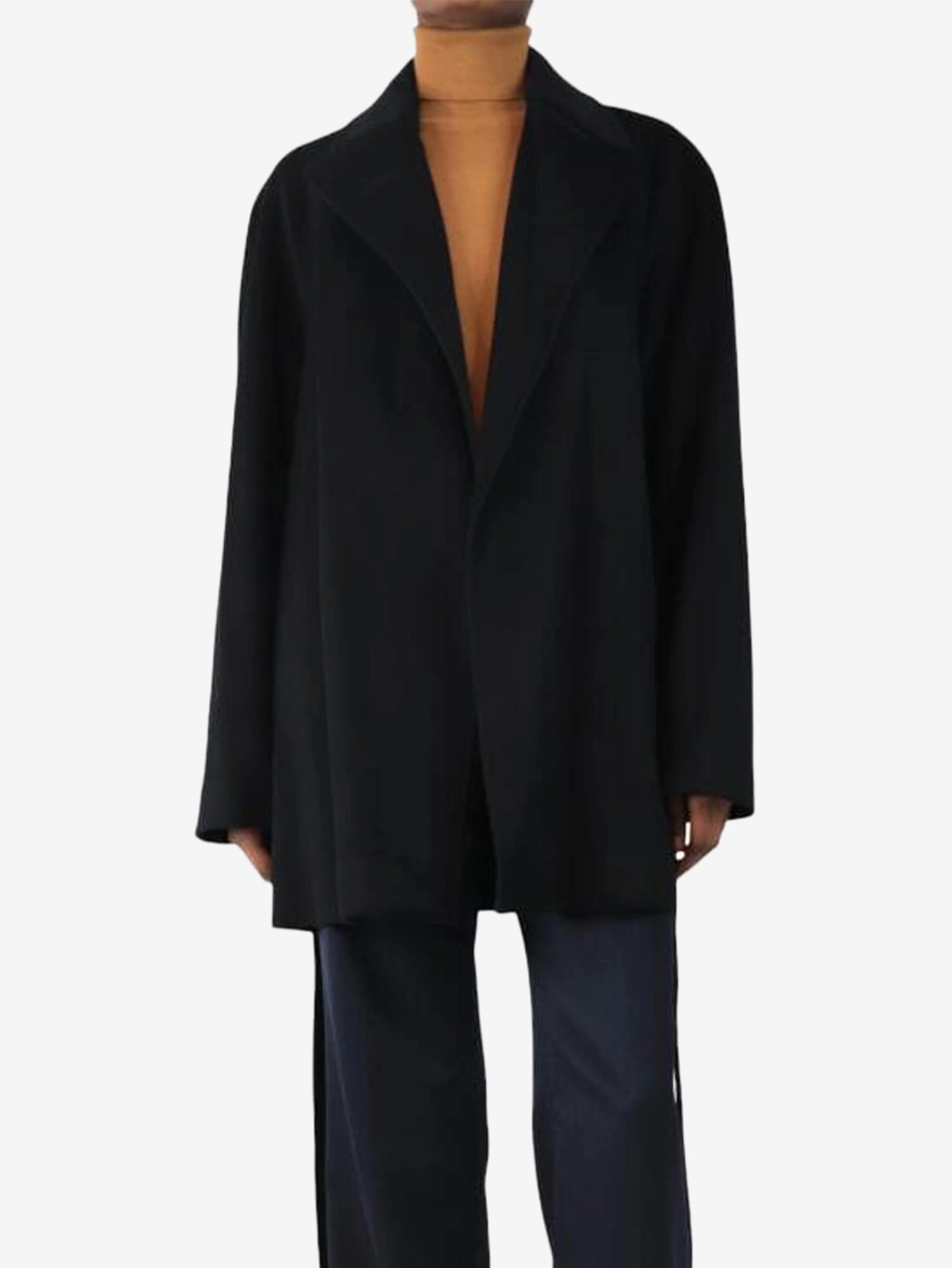 Emma black wool coat - size UK 12 - Image 3